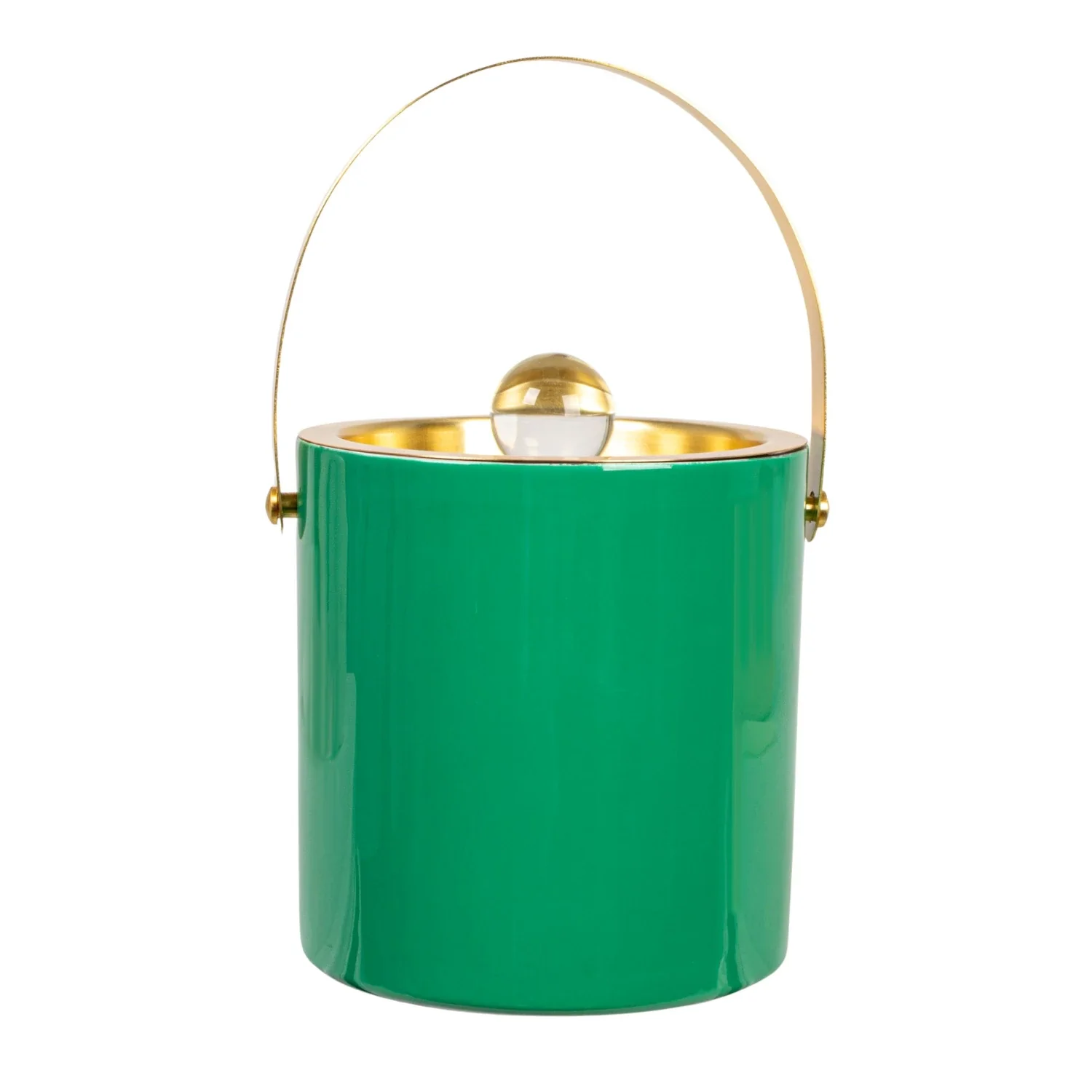 1-1/2 Quart Enameled Stainless Steel Ice Bucket w/ Lid - Image 2