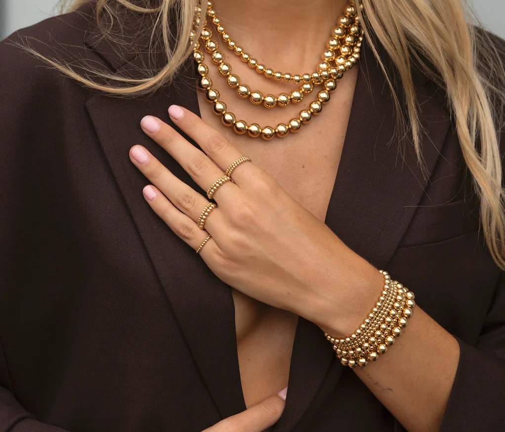 10MM Signature Beaded Necklace - Image 3