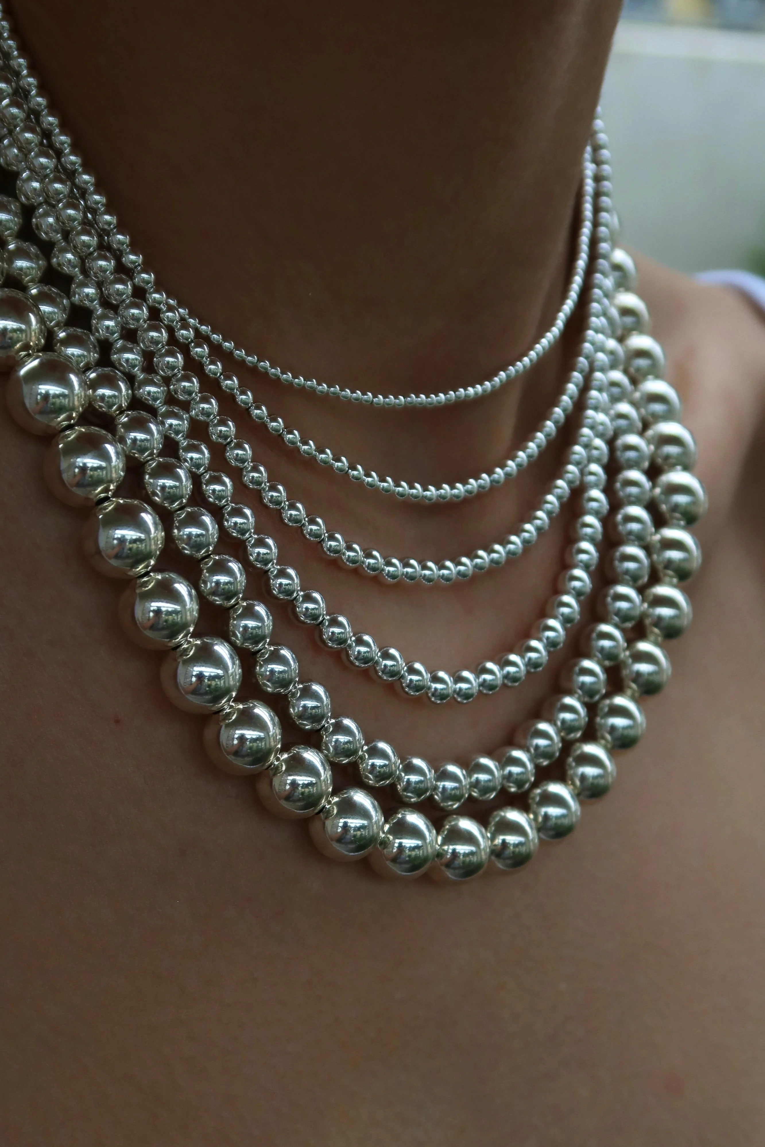 10MM Signature Beaded Necklace - Image 4