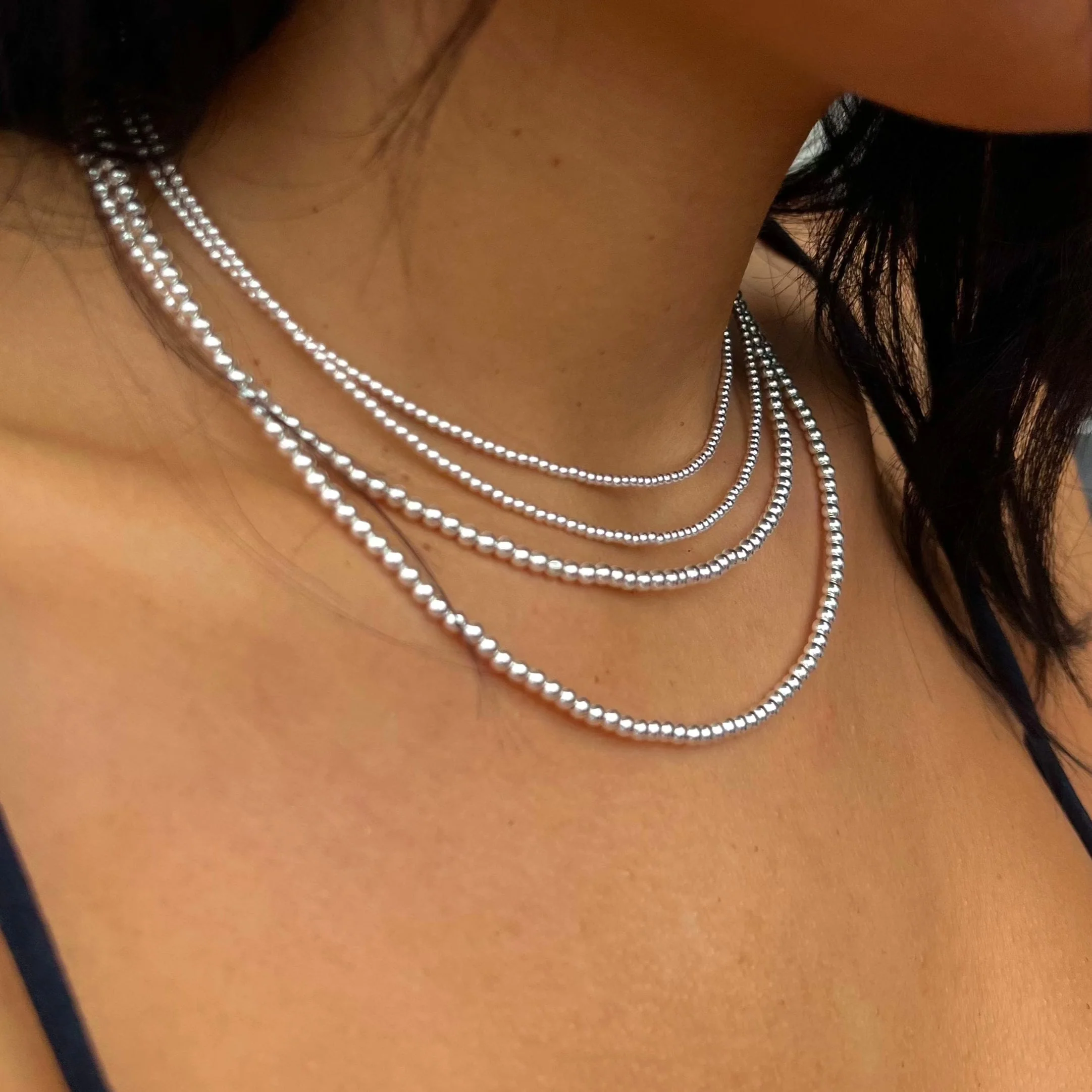 3MM Signature Beaded Necklace - Image 6