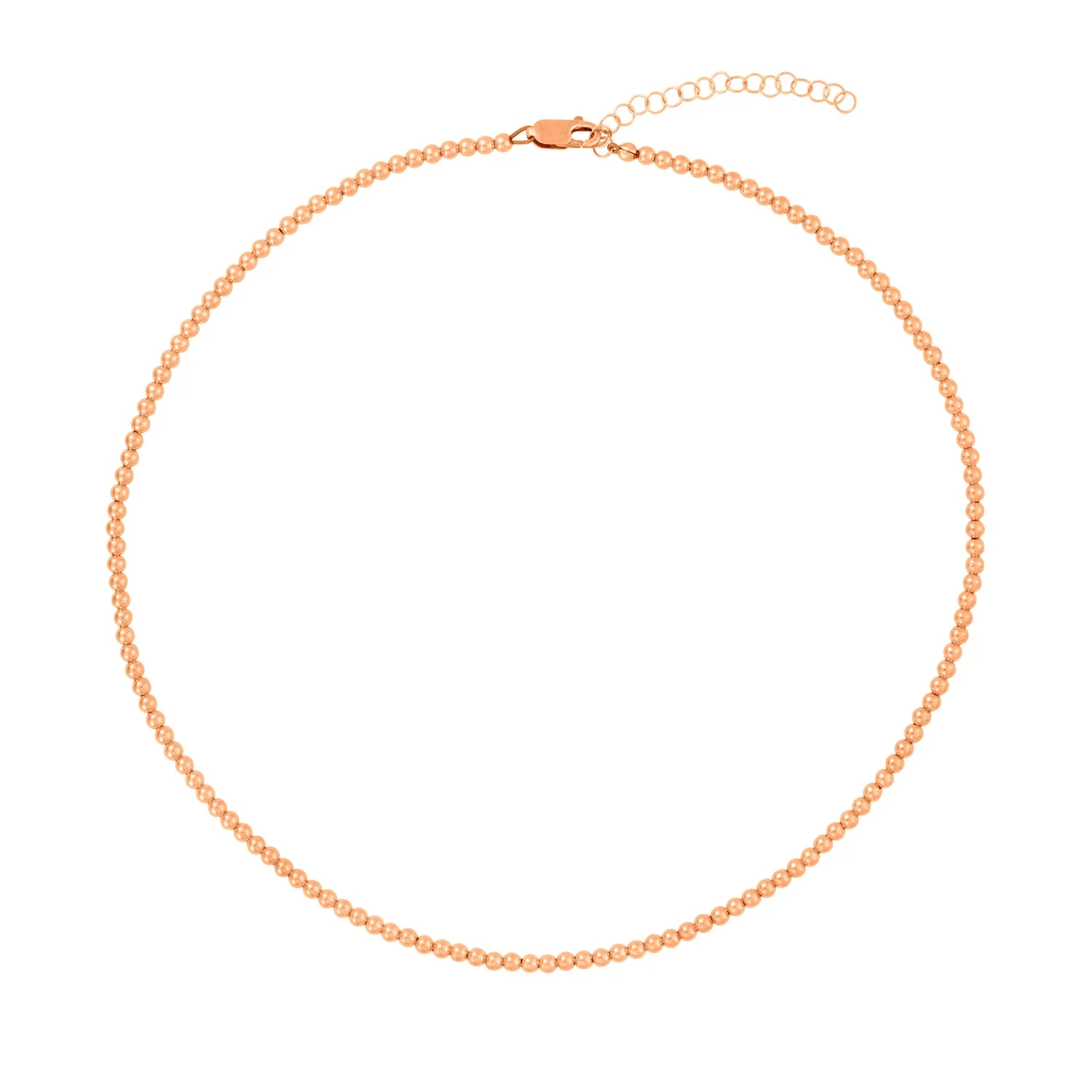 3MM Signature Beaded Necklace - Image 7