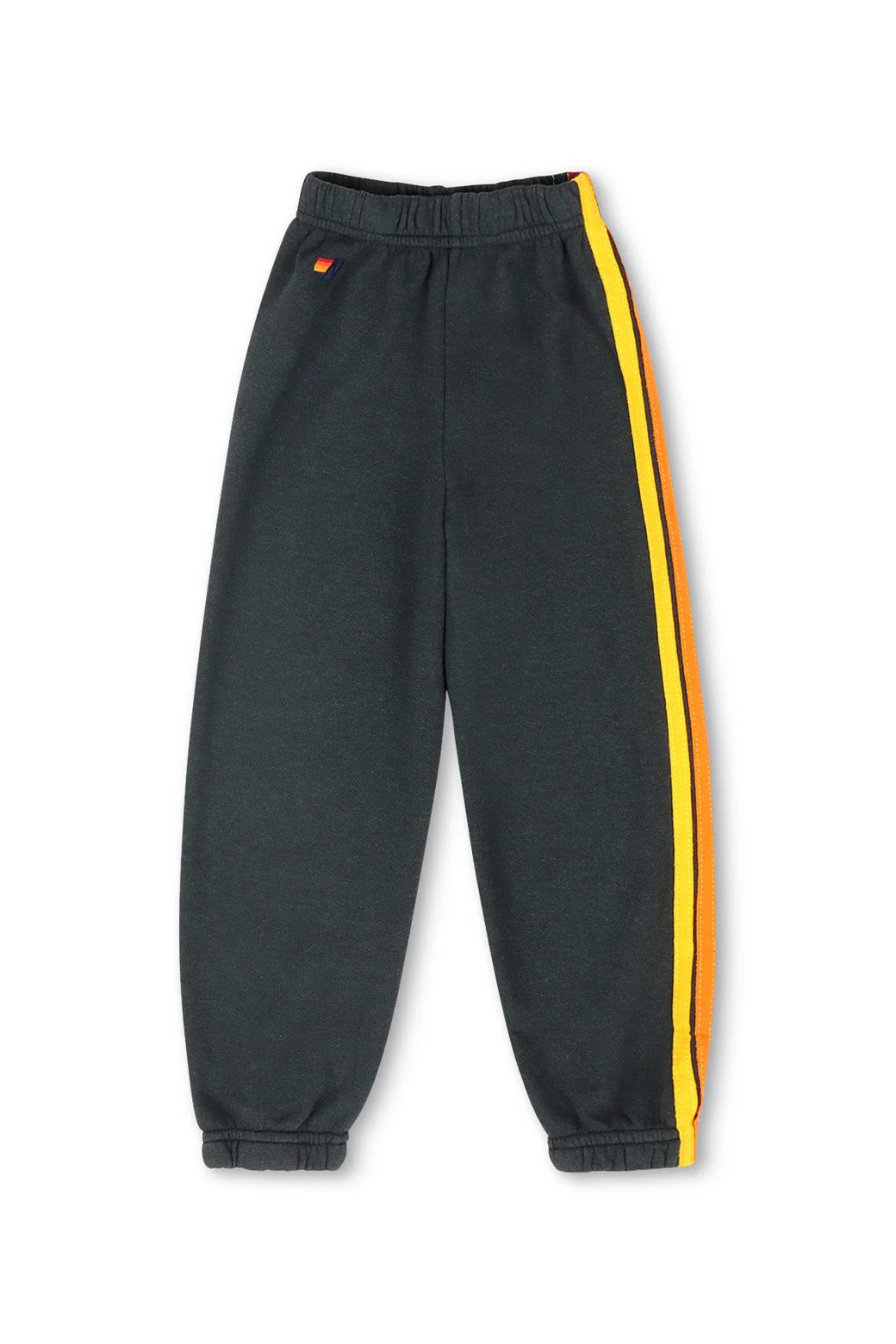 Aviator Nation - Kid's 5 Stripe Sweatpants - Charcoal - Image 2