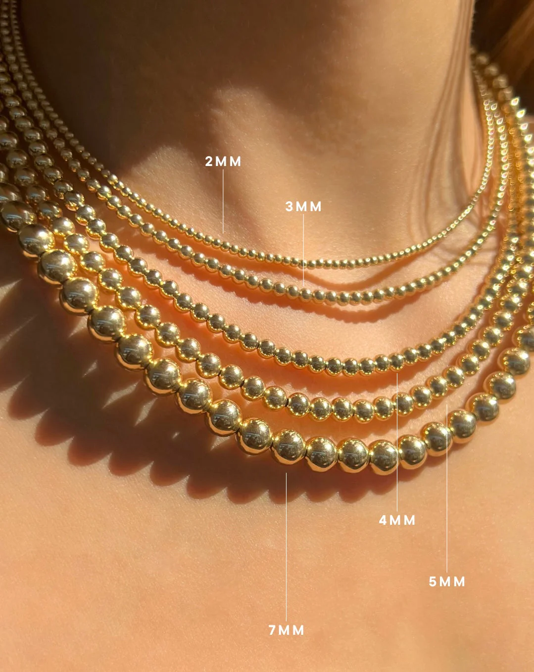5MM Signature Beaded Necklace - Image 3