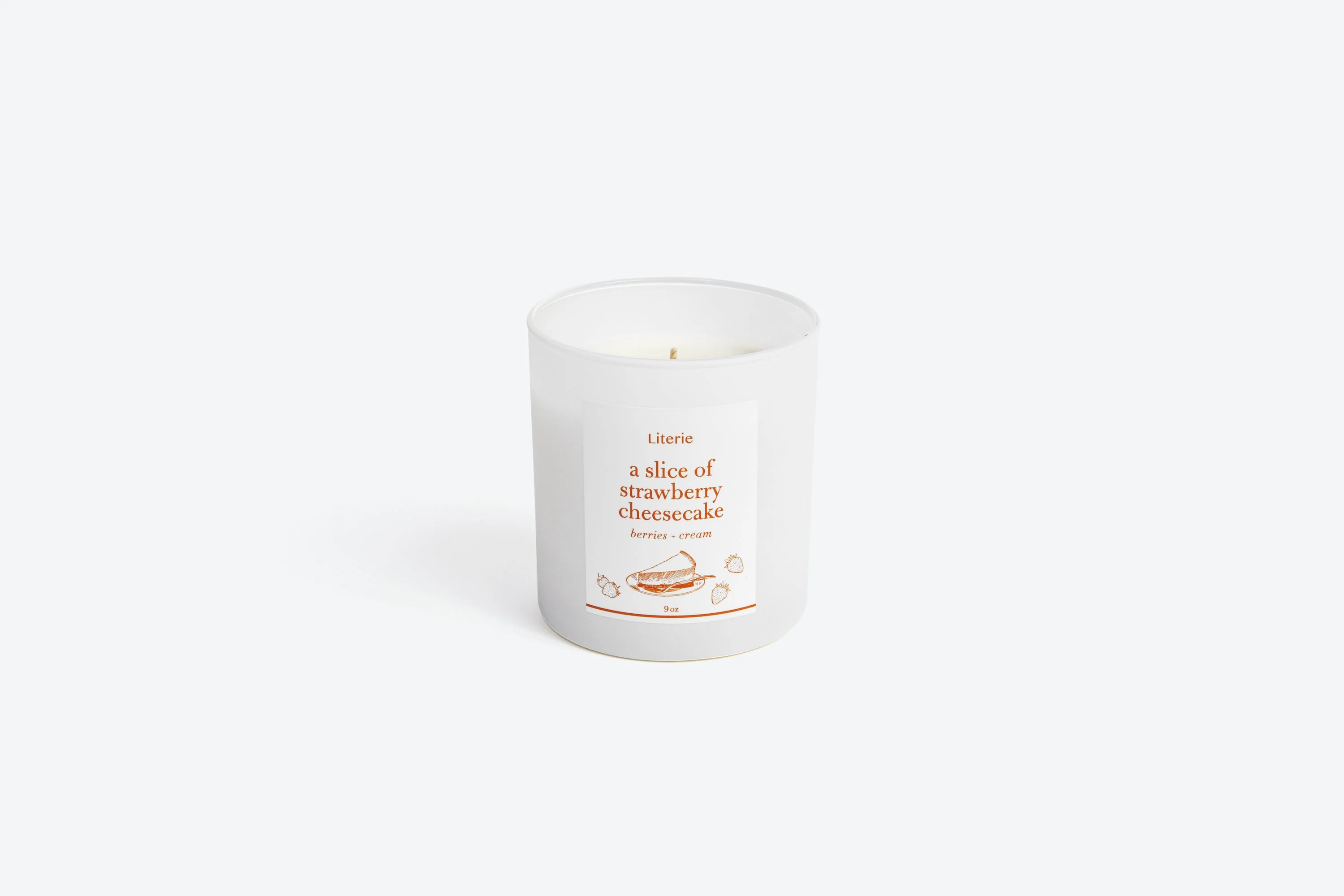 A Slice of Strawberry Cheesecake Candle - Image 3