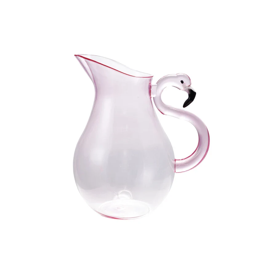 Acrylic Pitcher with Flamingo Handle