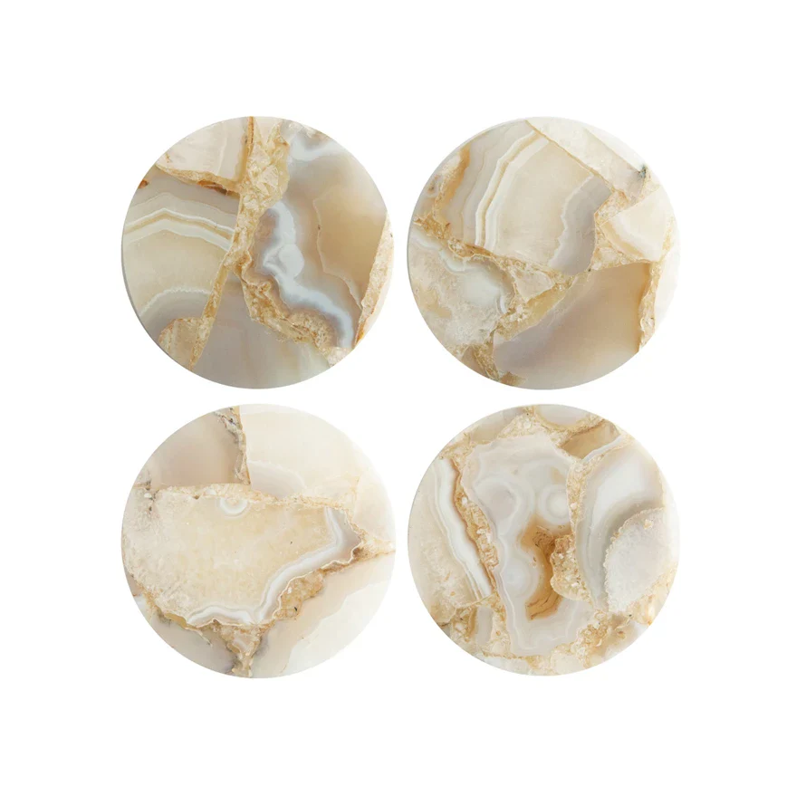 Agate Coasters, Set of 4 - Image 3