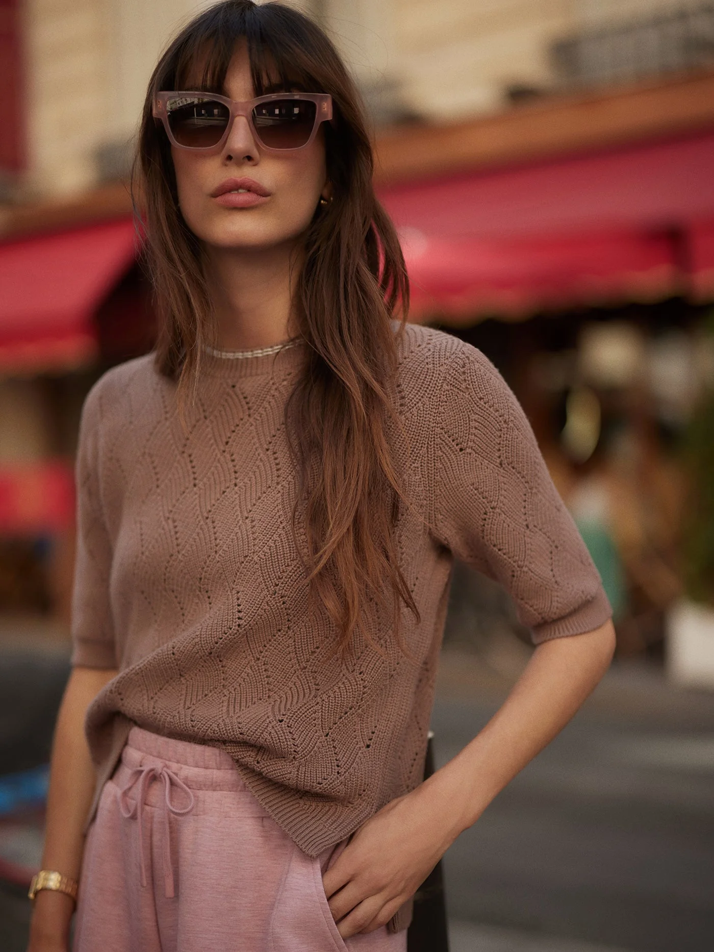 Varley - Agathe Knit Top - Brownie