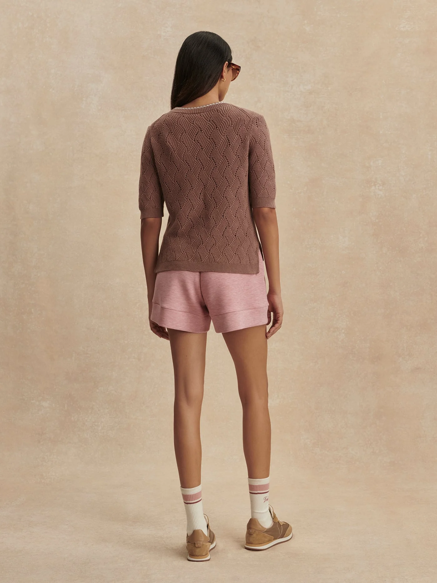 Varley - Agathe Knit Top - Brownie - Image 6