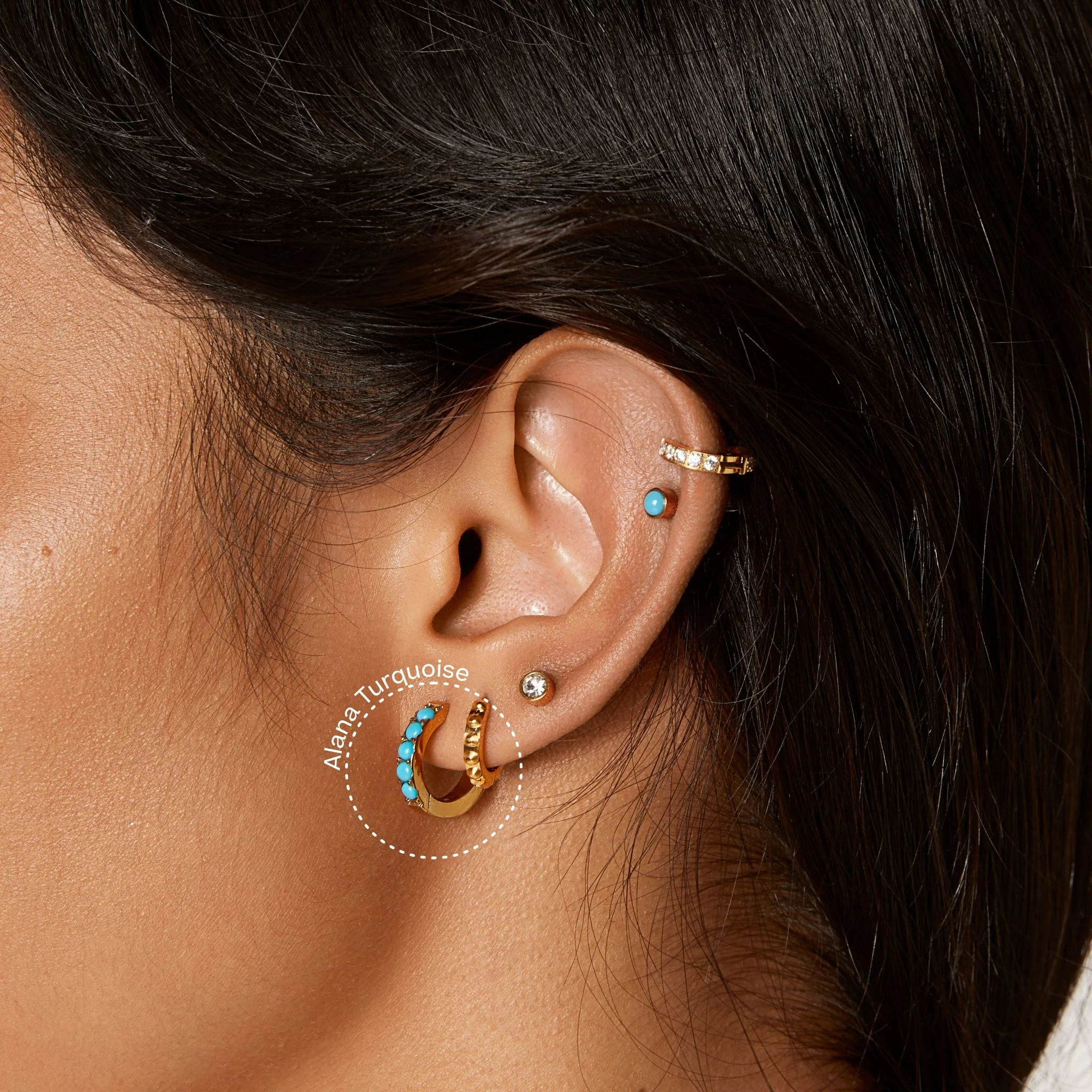 Alana Hoop Earrings - Image 3