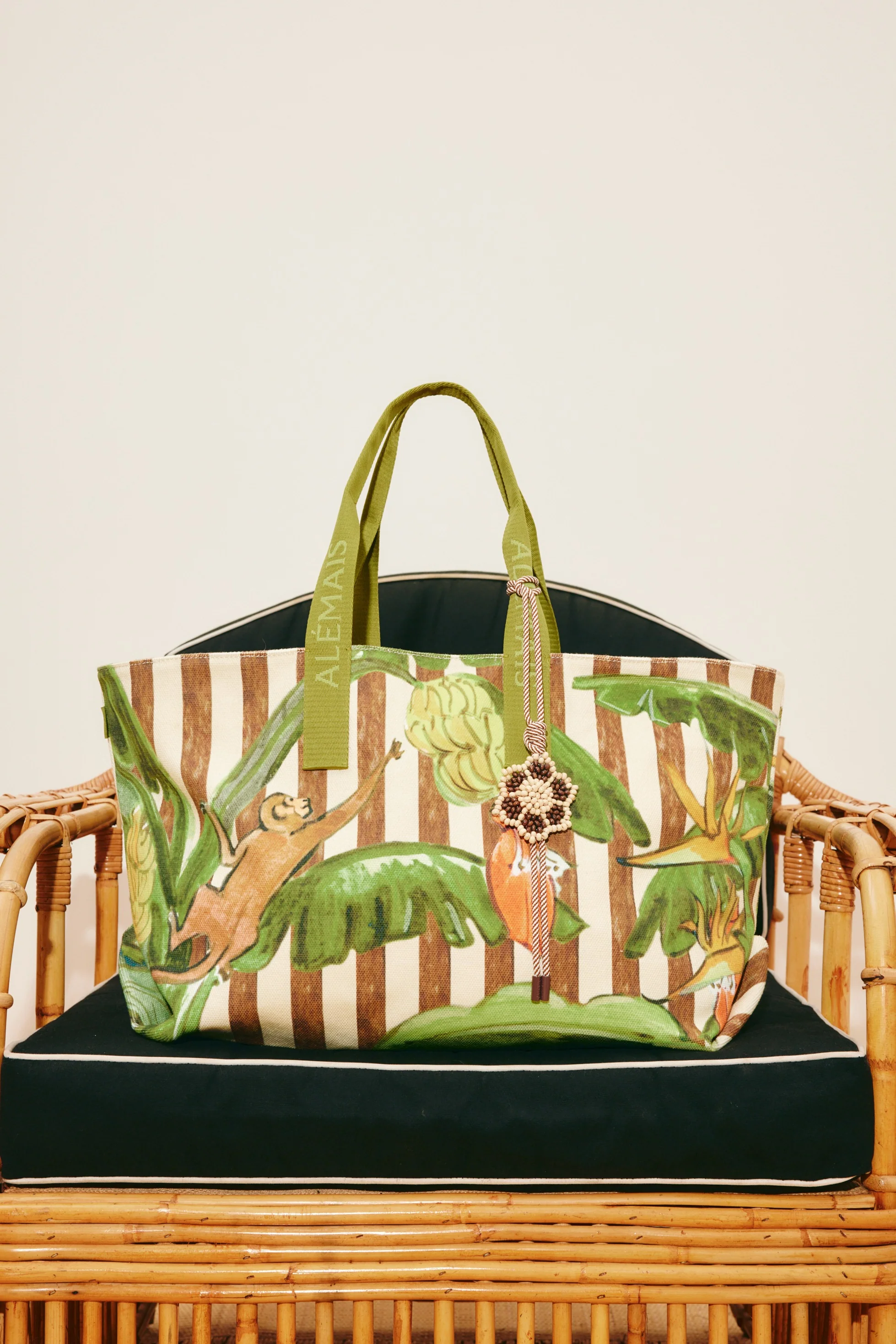 ALEMAIS - Toucan Tango Canvas Beach Tote - Multi - Image 2