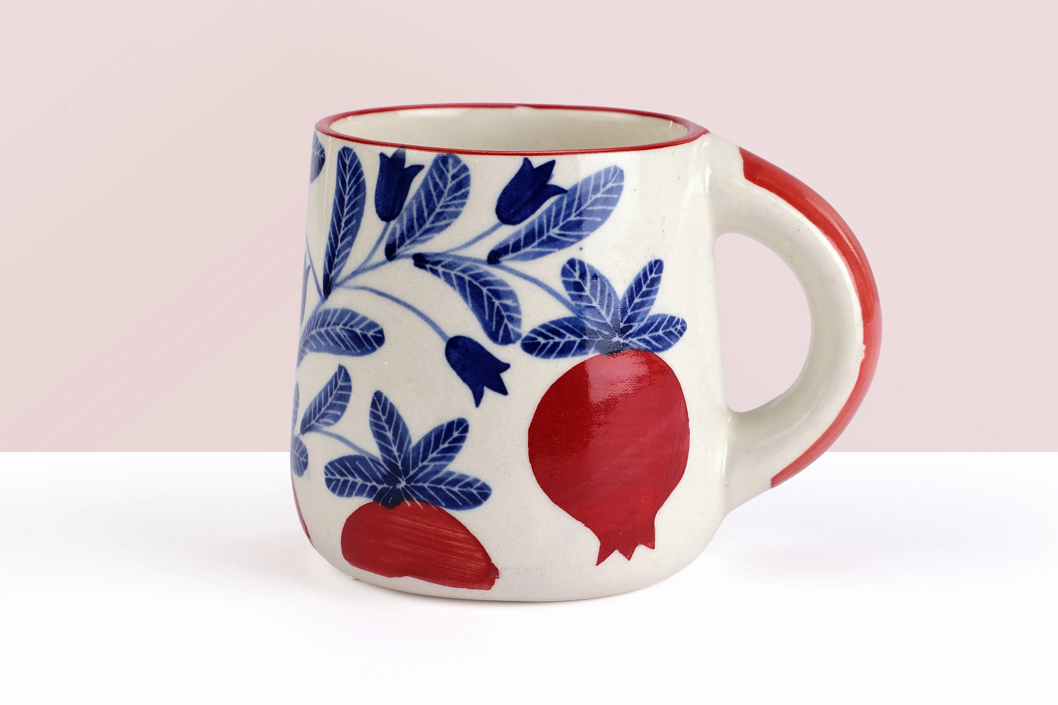 Anaar Coffee Mug- Red ,  3.5 X 3 Inches ( Set of 2 ) - Image 2