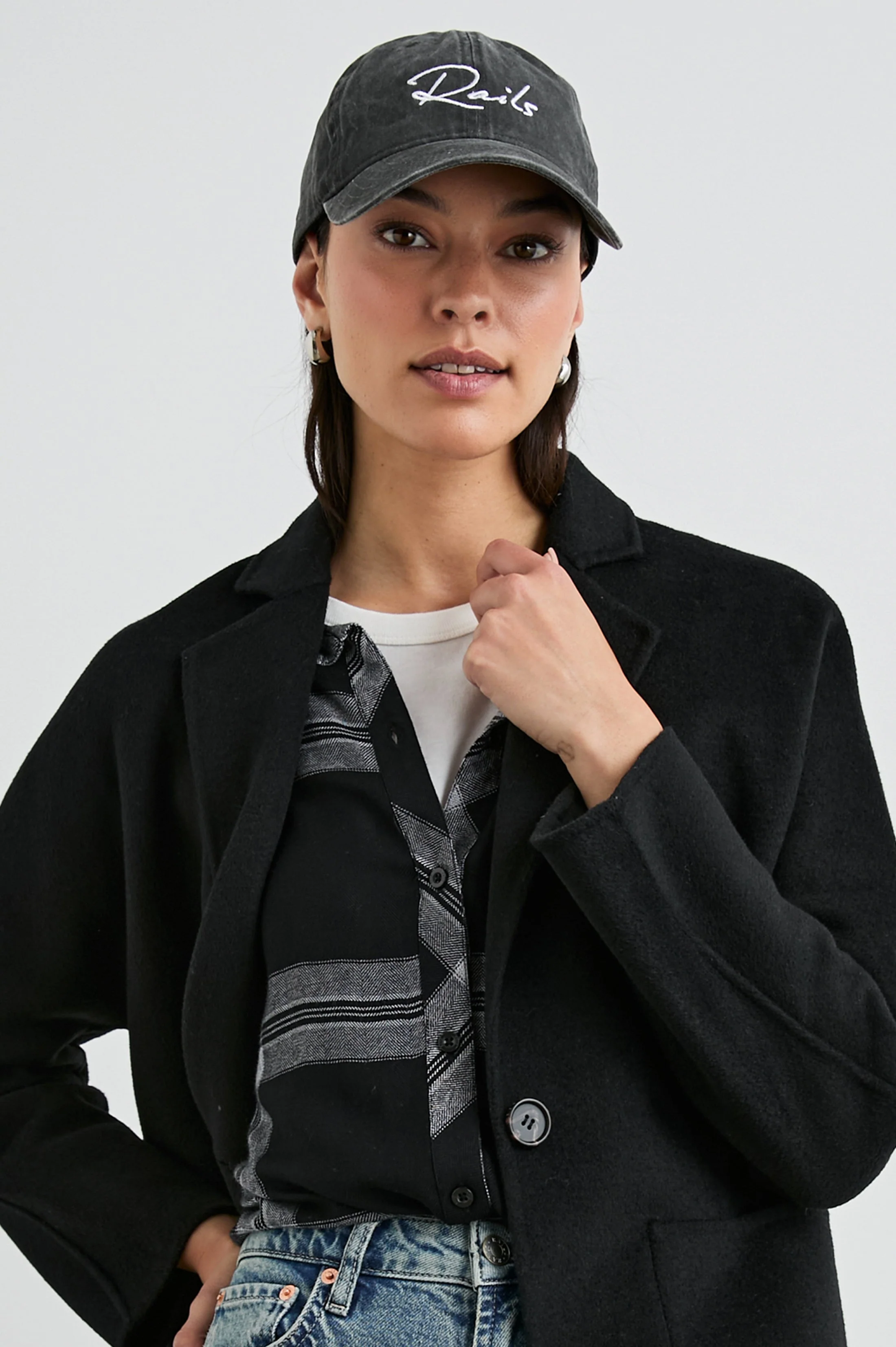 Rails - Anniversary Baseball Cap - Washed Black - Image 3