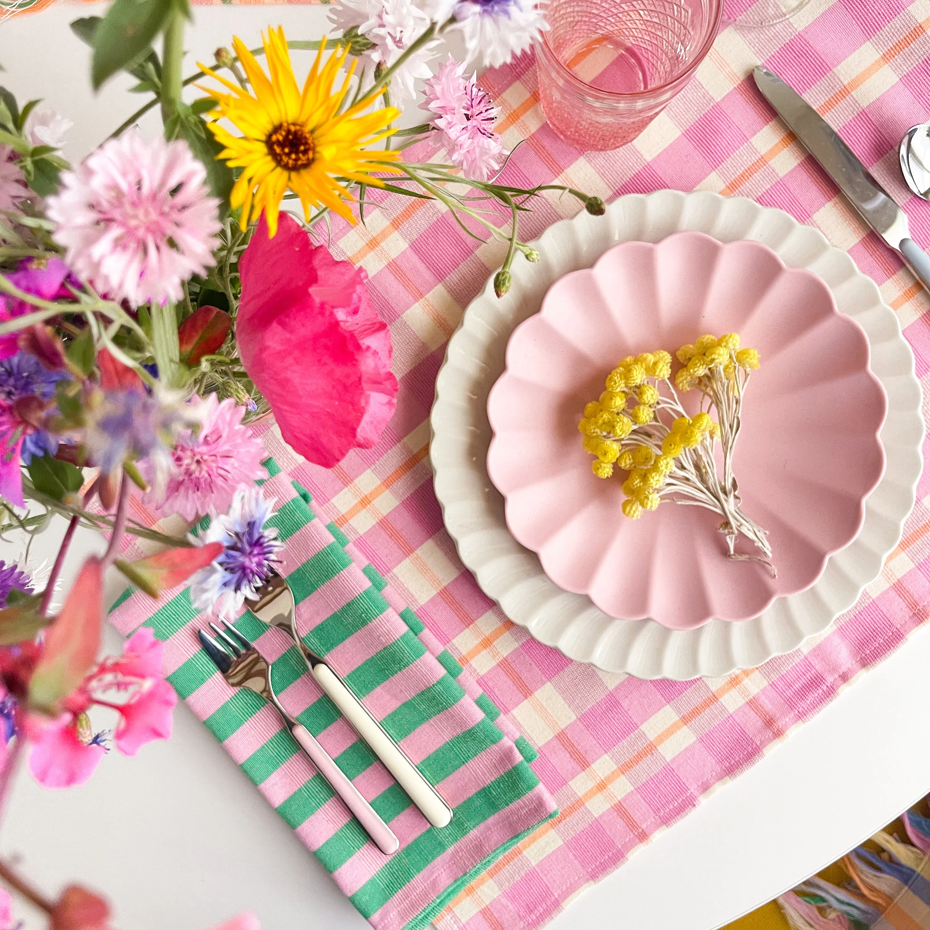 Archive NY Flora Stripe Napkins - Image 2