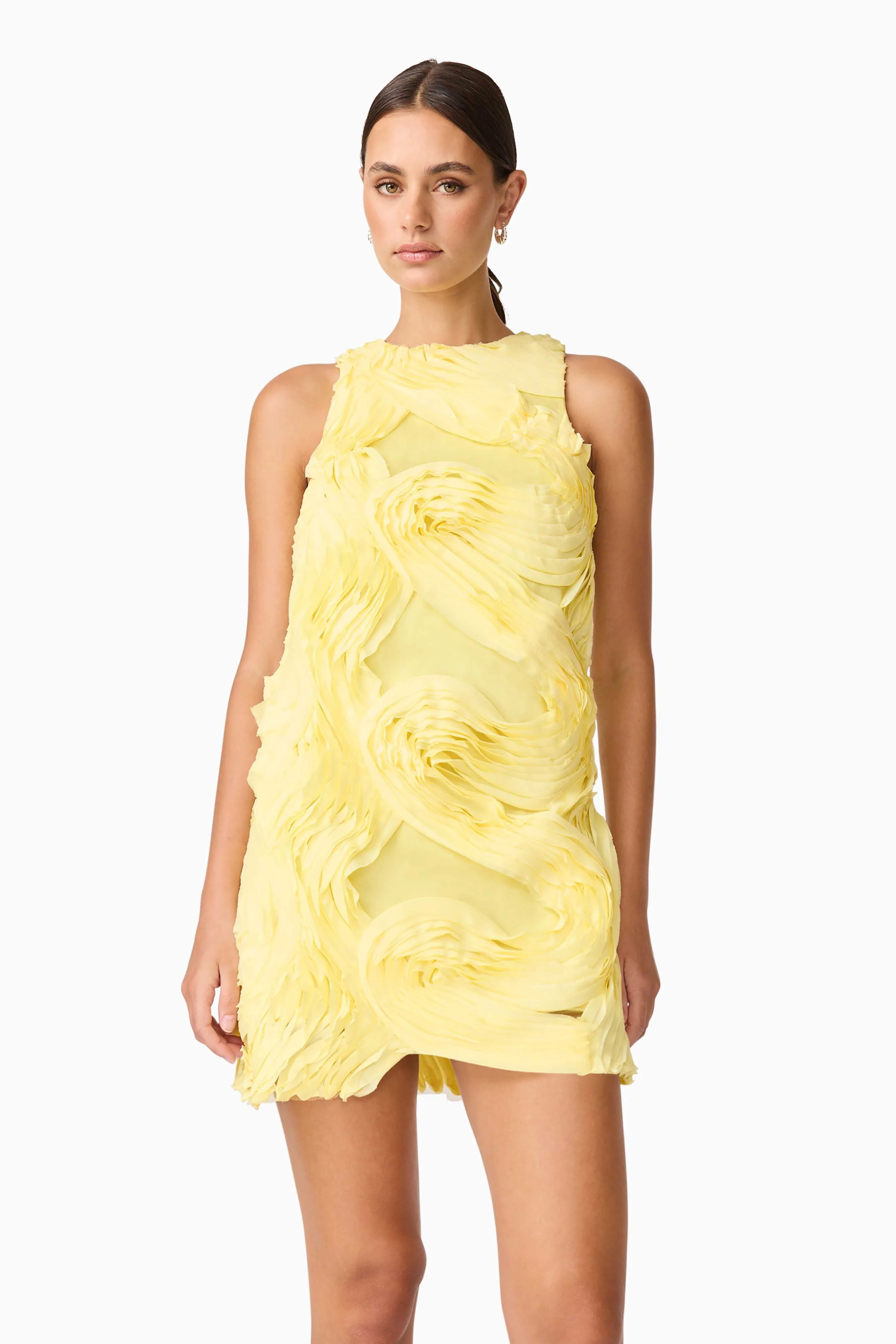 Elliatt - Asher Mini Shift Dress - Yellow - Image 2