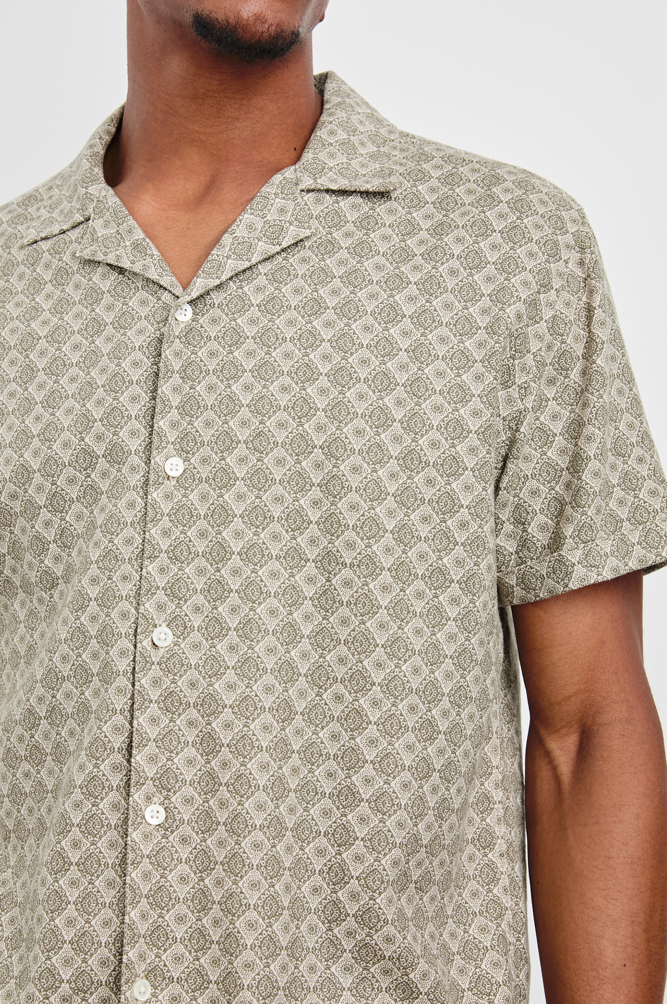 Rails- Atlas Shirt - Diamond Oat Olive - Image 3