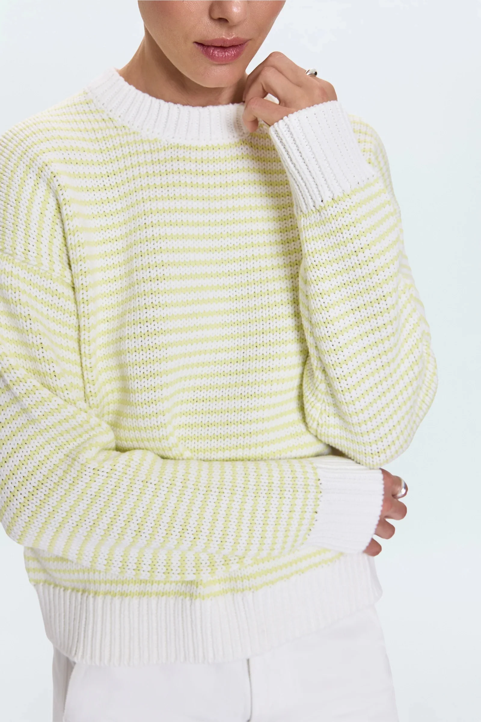 Pistola - Aura Relaxed Crew Neck Sweater - Limeade - Image 2