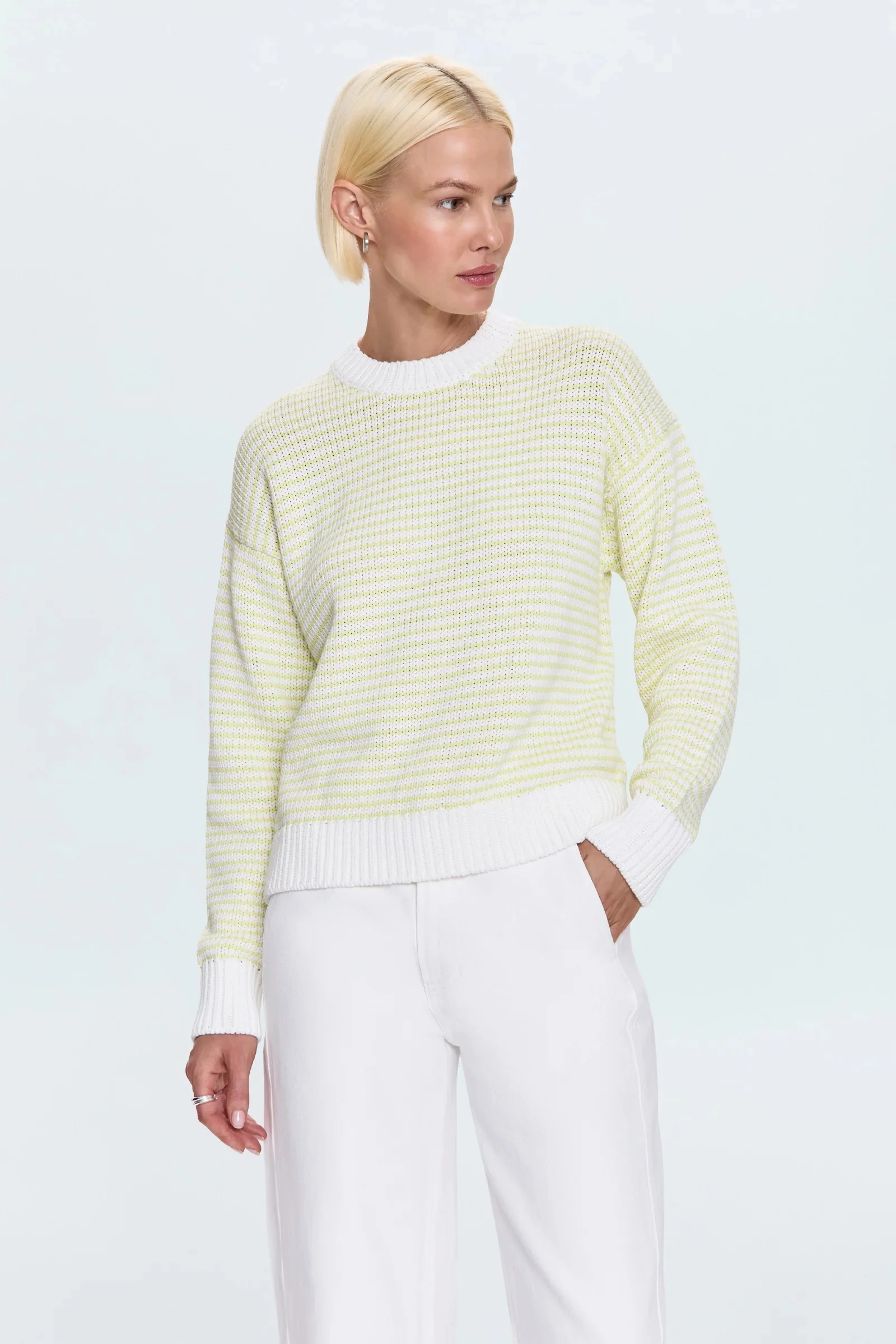 Pistola - Aura Relaxed Crew Neck Sweater - Limeade - Image 3
