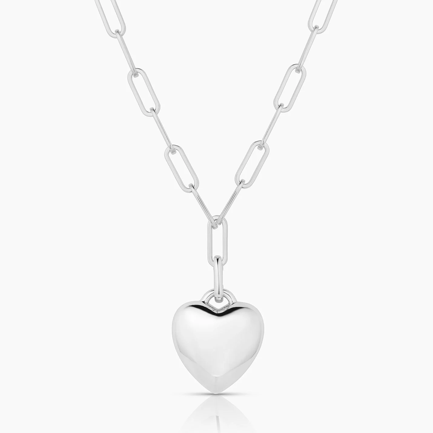 Aurelie Puffy Heart Clip Necklace - Image 5