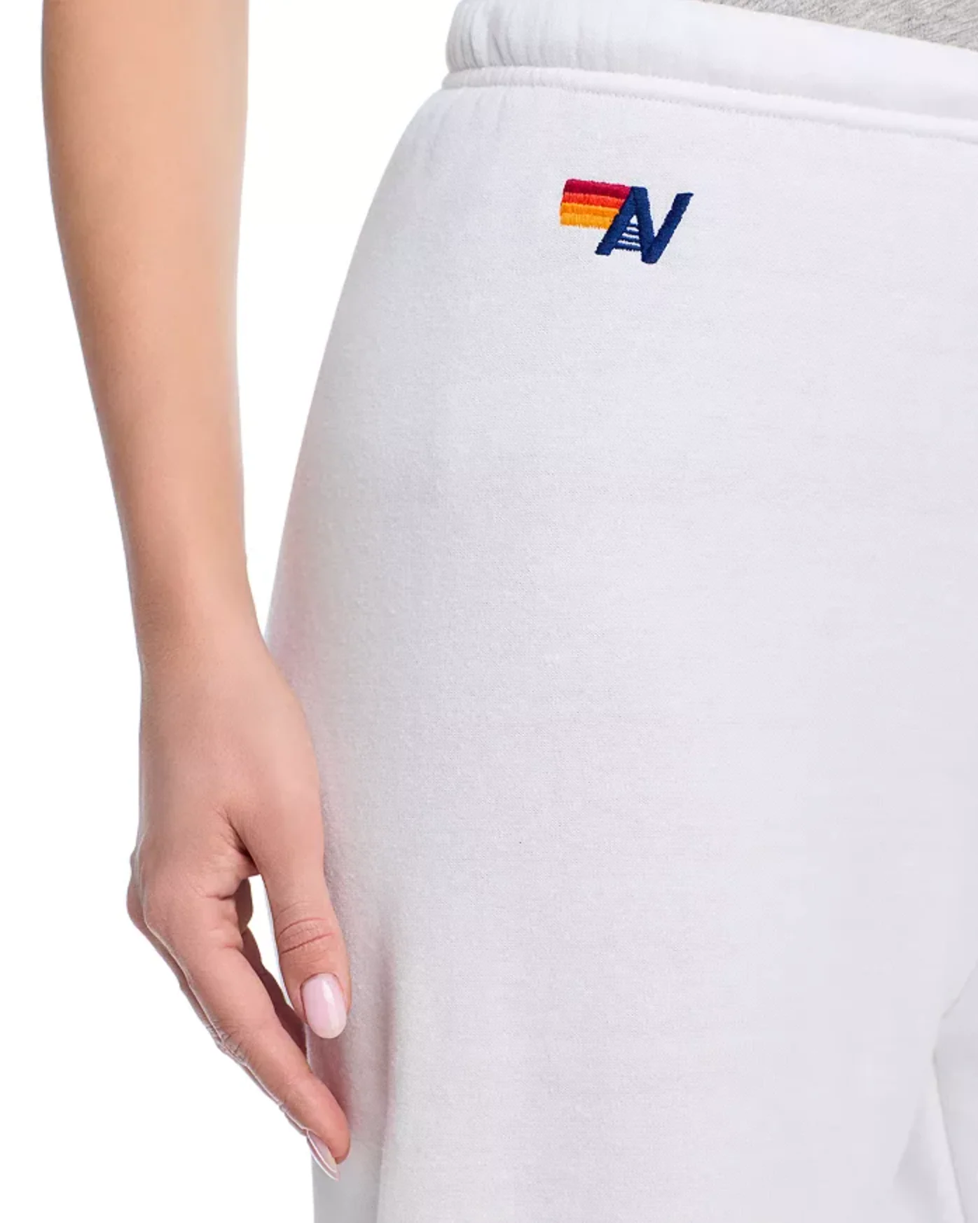 Aviator Nation - Heart Stitch 4 Women's Sweatpants - White - Image 6