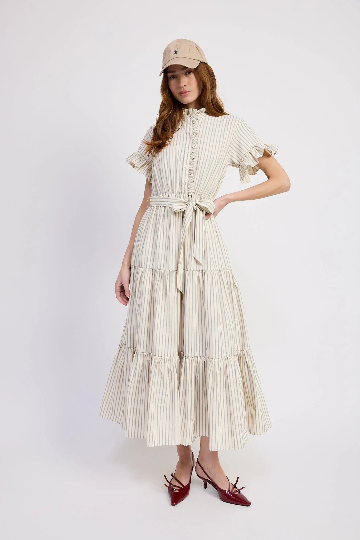 En Saison - Azra Maxi Dress - Ivory Navy - Image 4