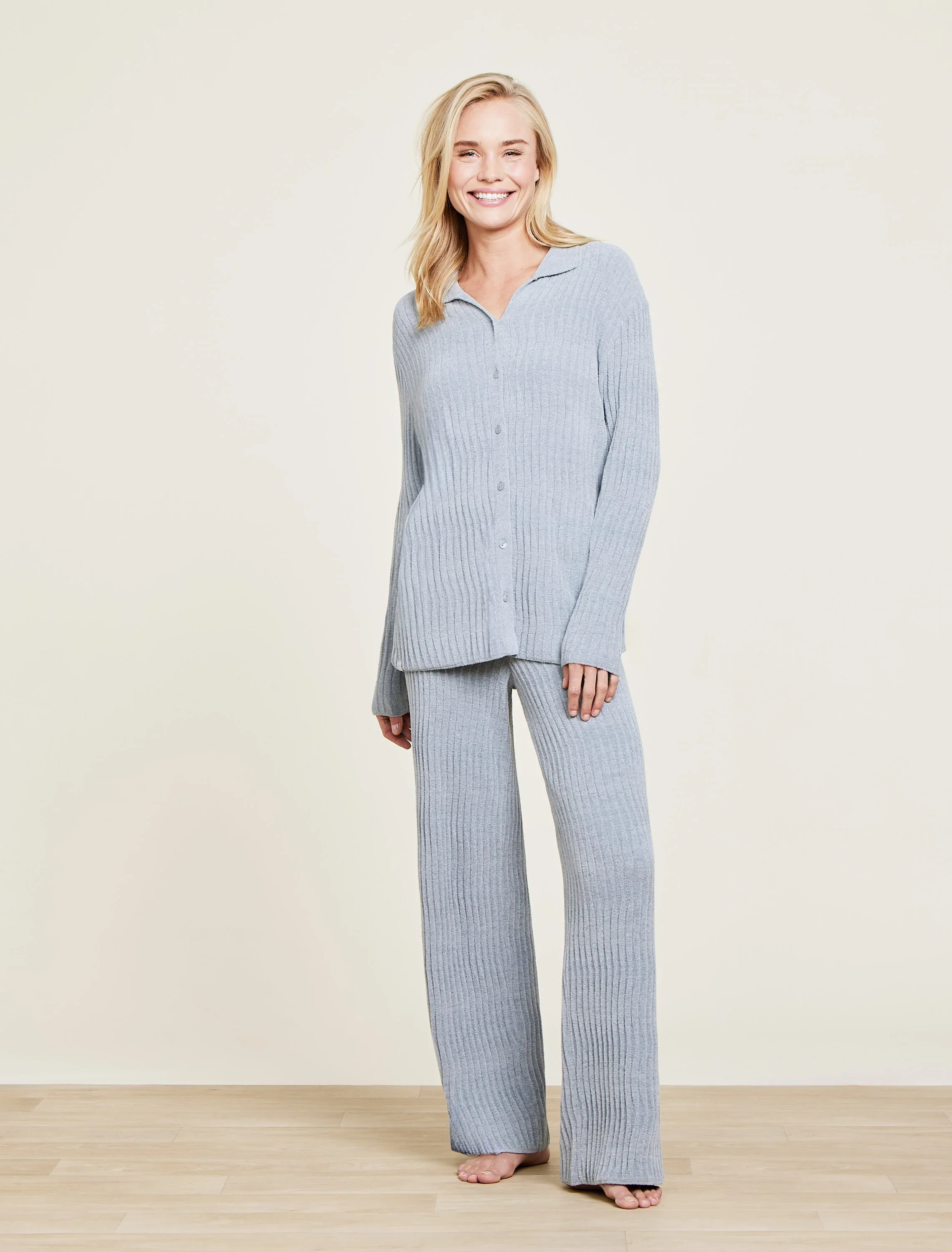Barefoot Dreams - CozyChic Ultra Lite Wave Shirt - Moonbeam