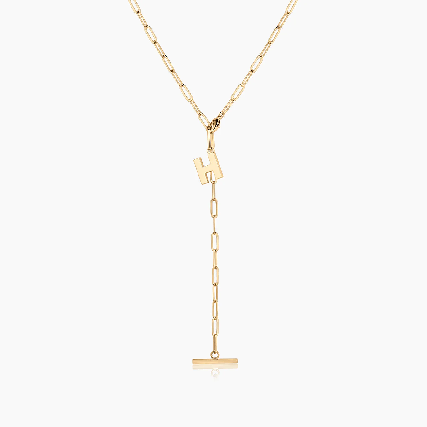 Be You Initial Lariat Necklace - Image 13