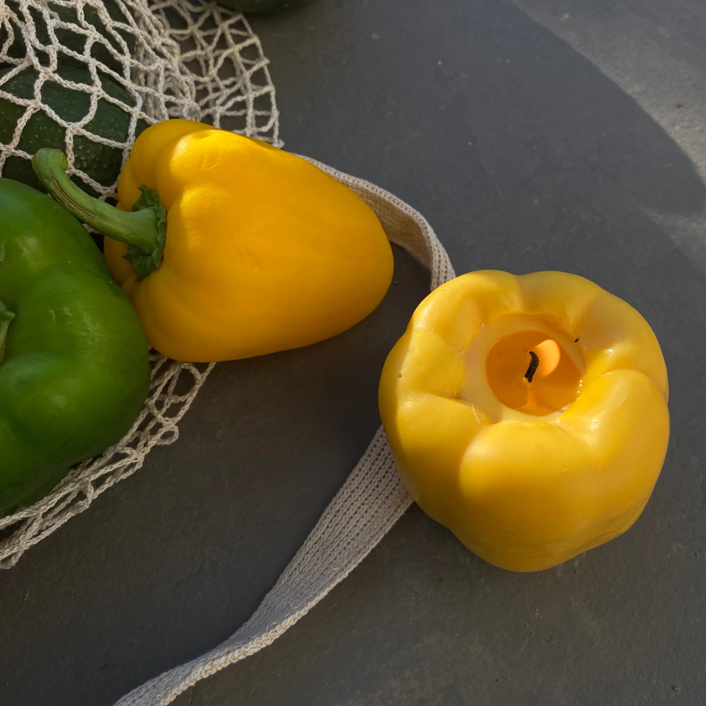 Bell Pepper Candle - Yellow - Image 2