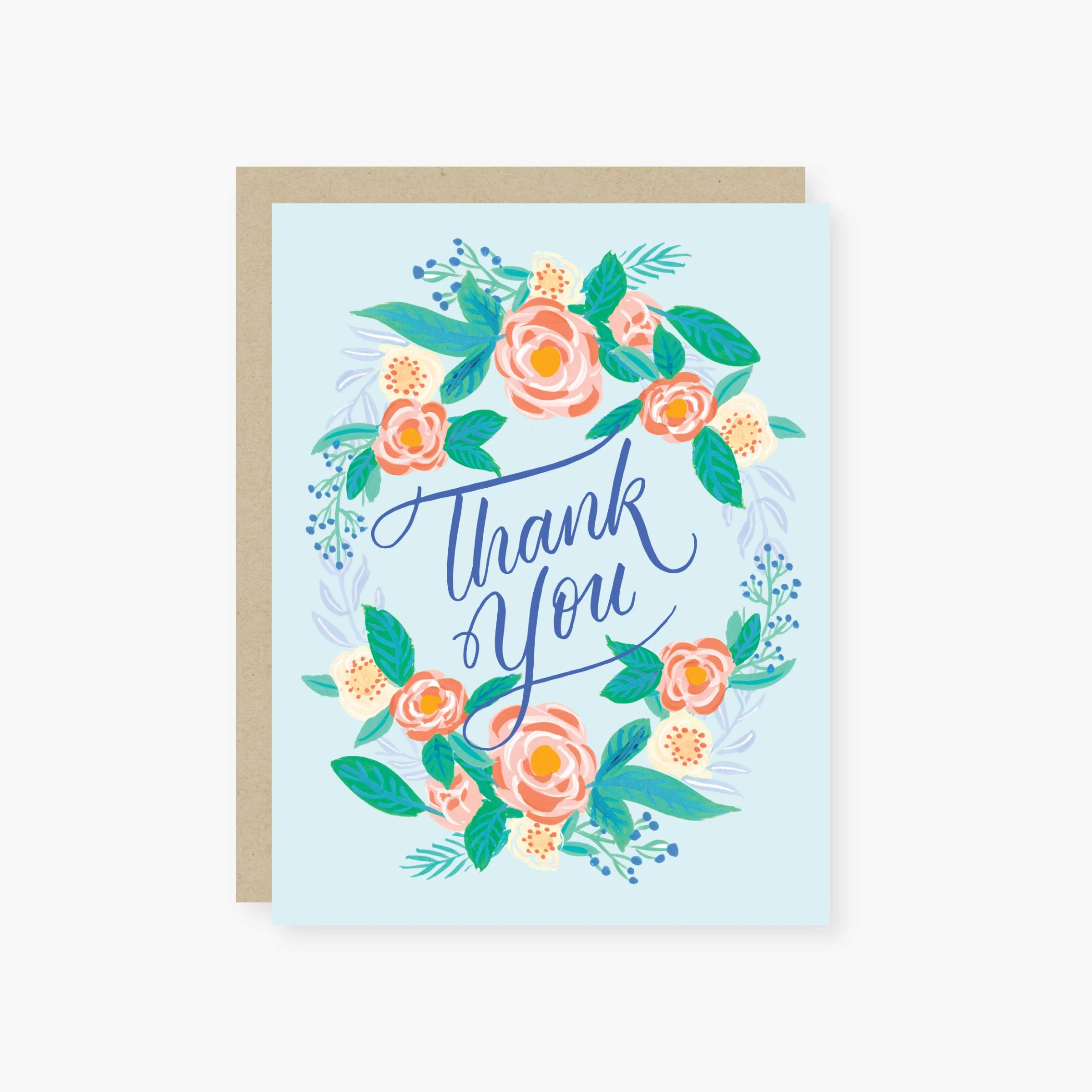 Thank You - Blue Florals