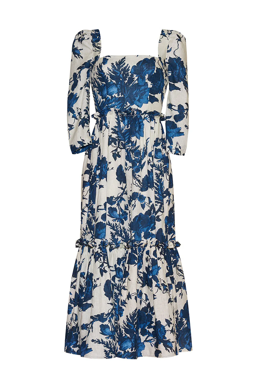 Cara Cara - Blue Hill Dress - Rosehip Blue