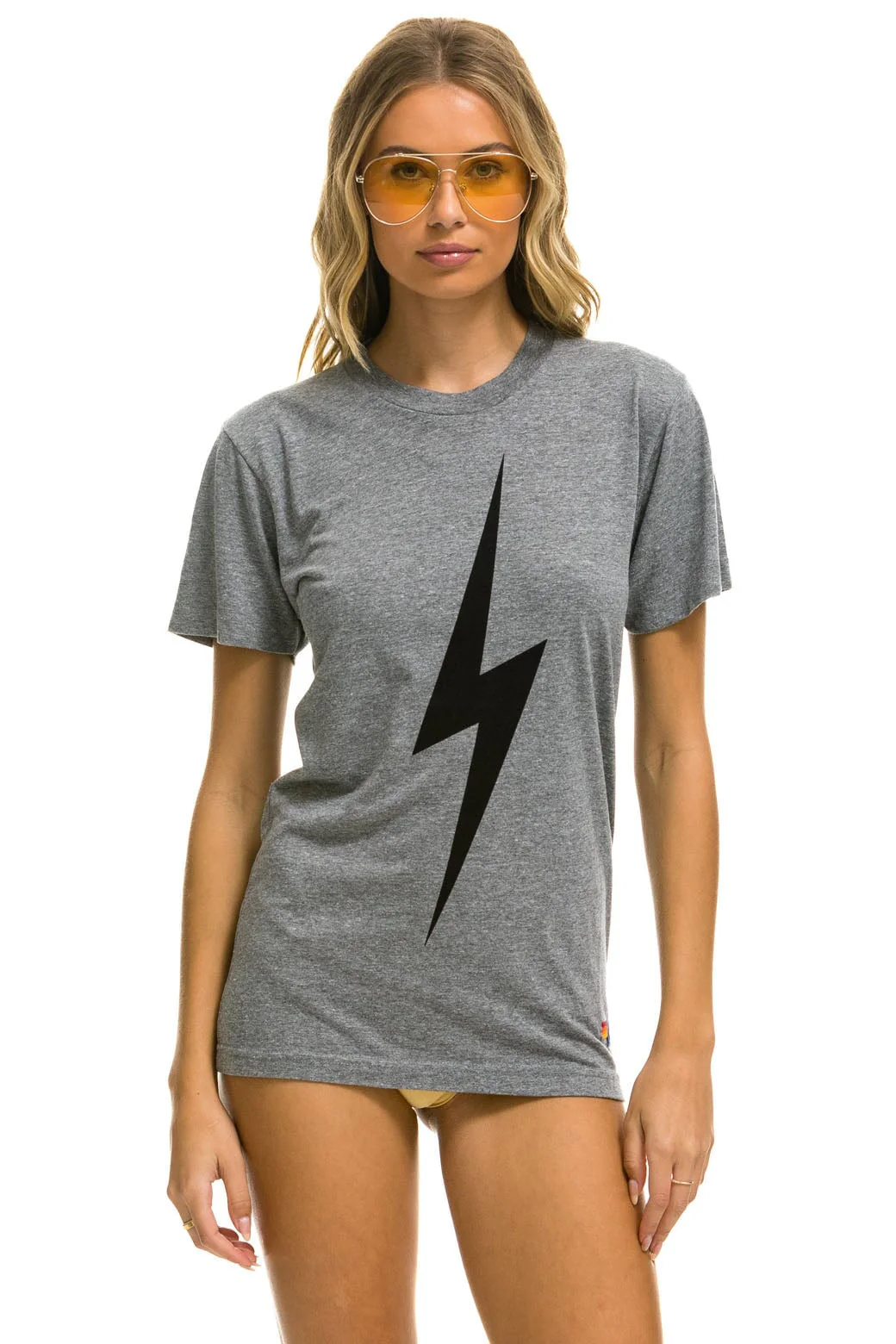 Aviator Nation - Bolt Tee - Heather Grey - Image 3