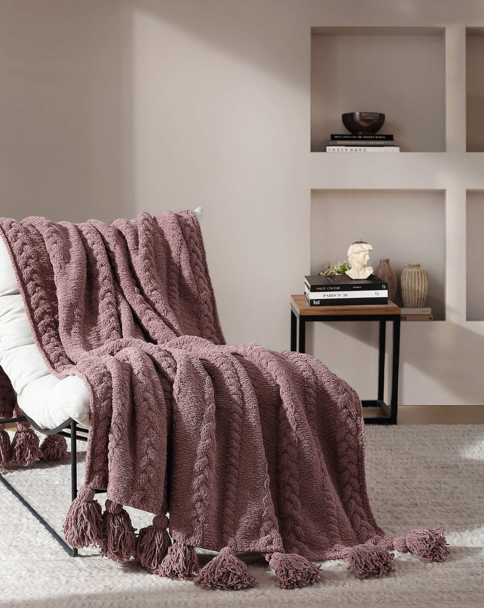 Braided Pom Pom Throw - Image 29