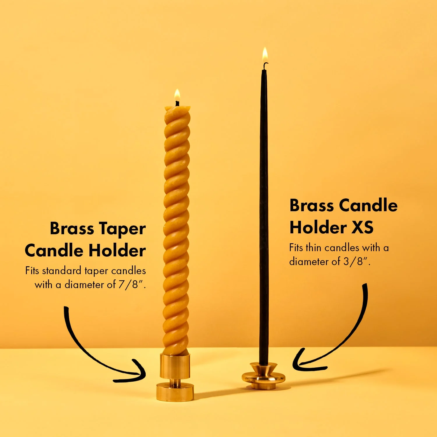 Brass Taper Candle Holder - Image 5