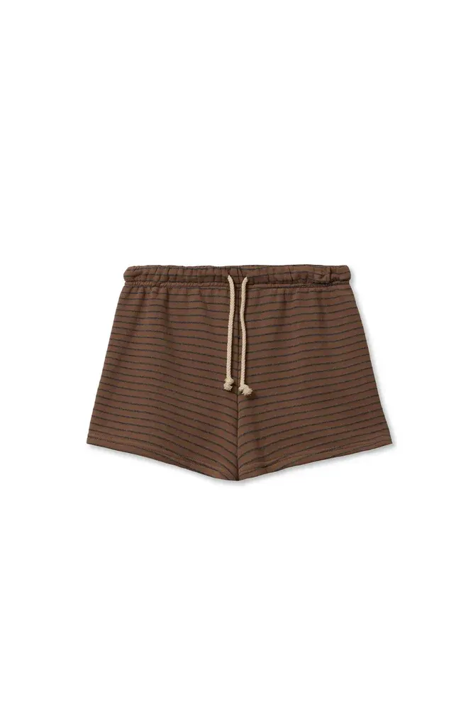 PerfectWhiteTee - Bennie Terry Sweatshort - Mocha Charcoal Stripe - Image 6
