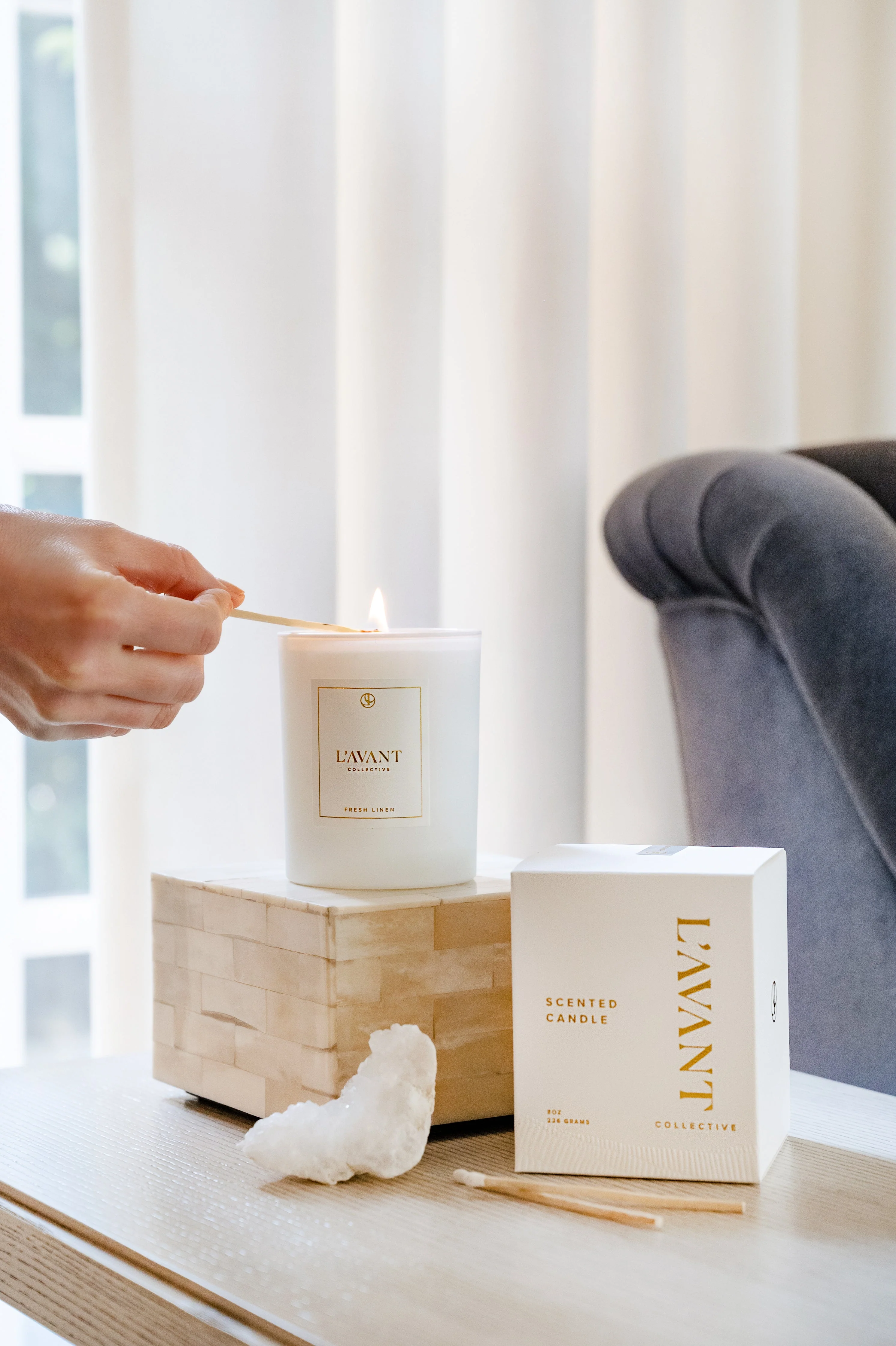 Candle - Fresh Linen - Image 3