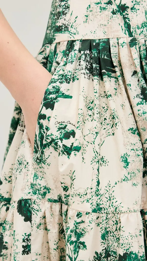 Cara Cara - Santiago Midi Dress - Gardens Green - Image 7