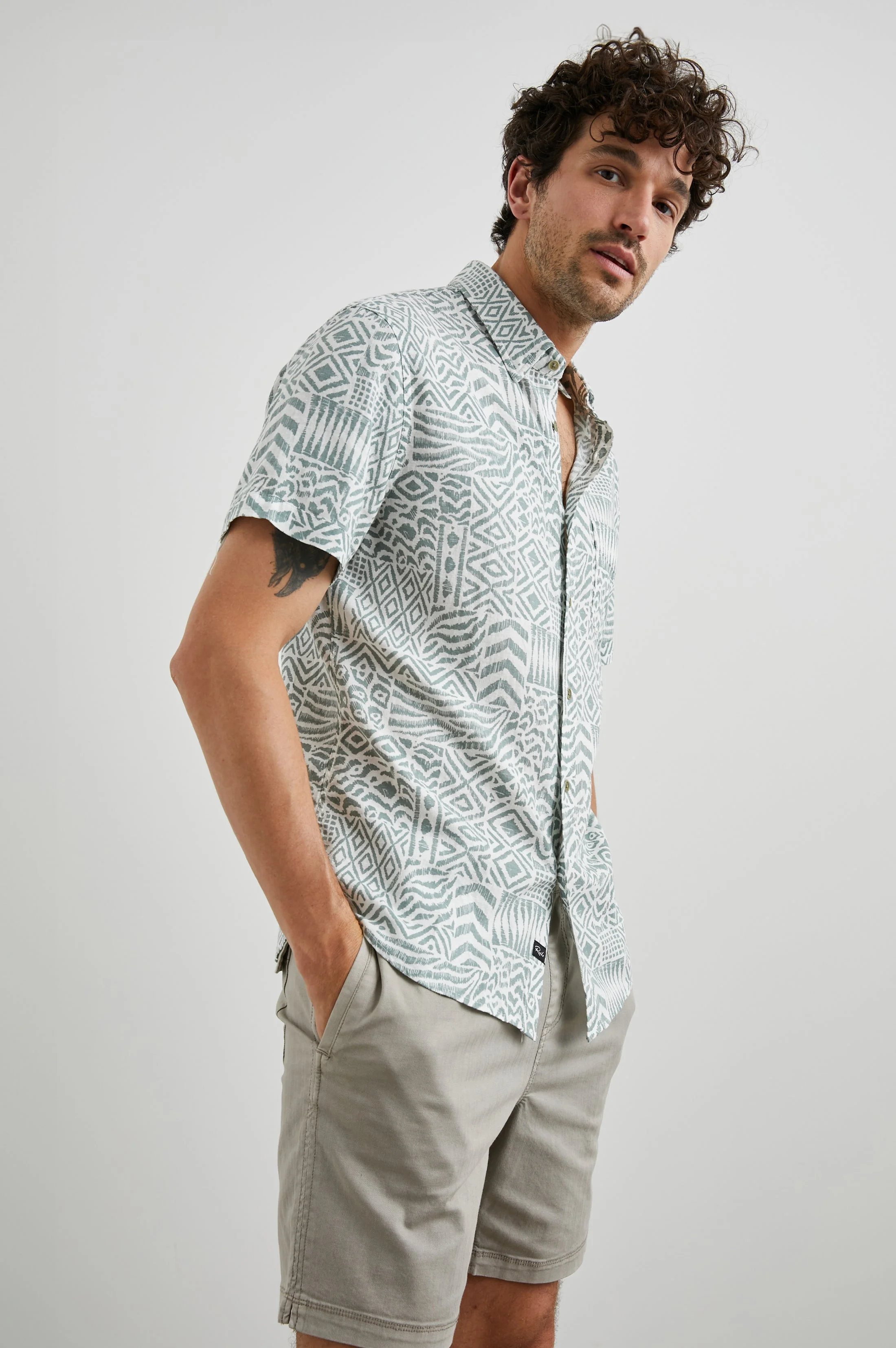 Rails - Carson Shirt - Bambu Block Kalamata - Image 4