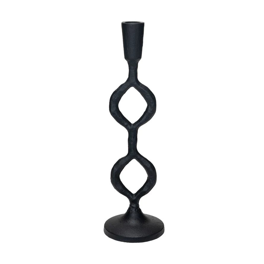 Cast Iron Taper Holder - Black