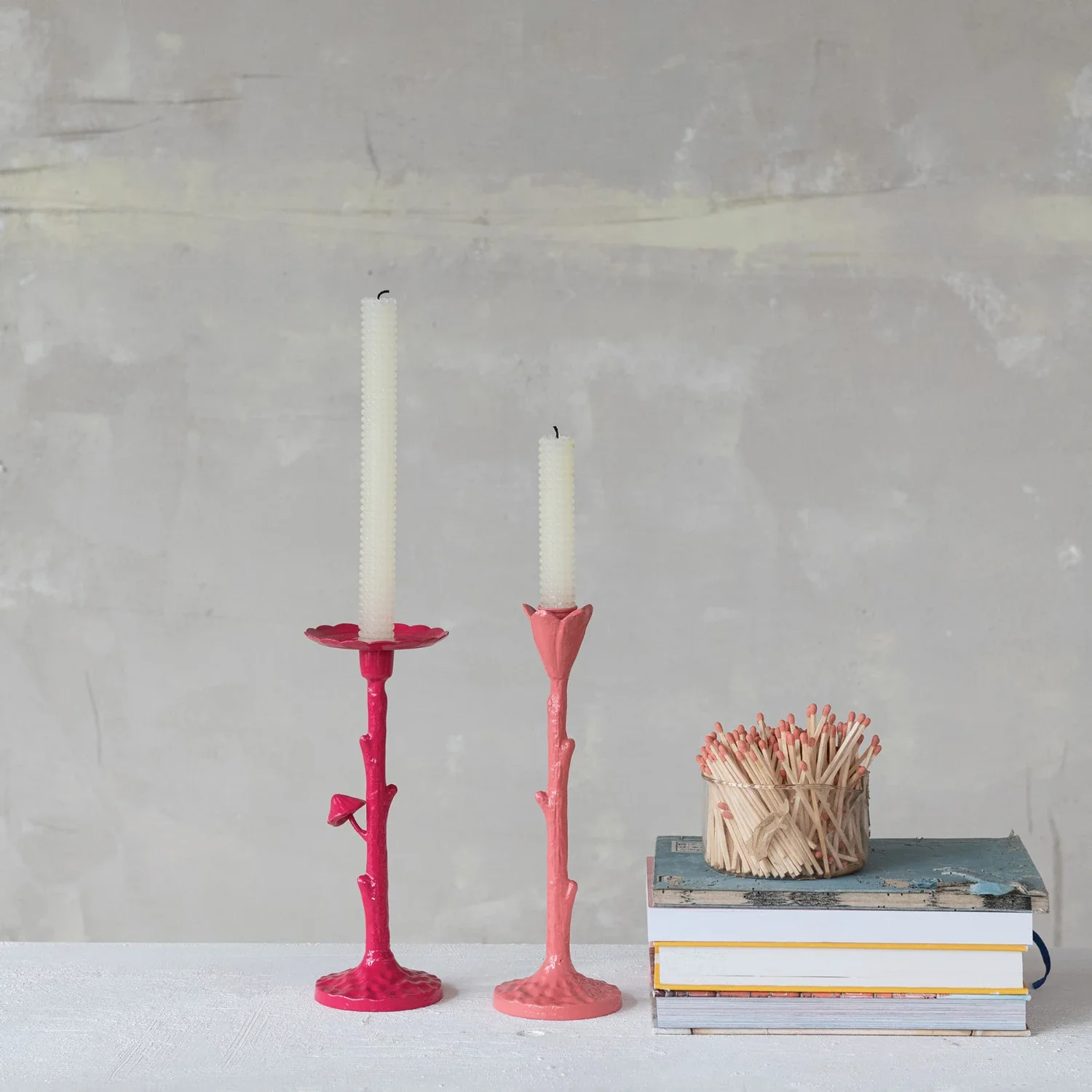 Cast Iron Twig Candle Holder - Image 2