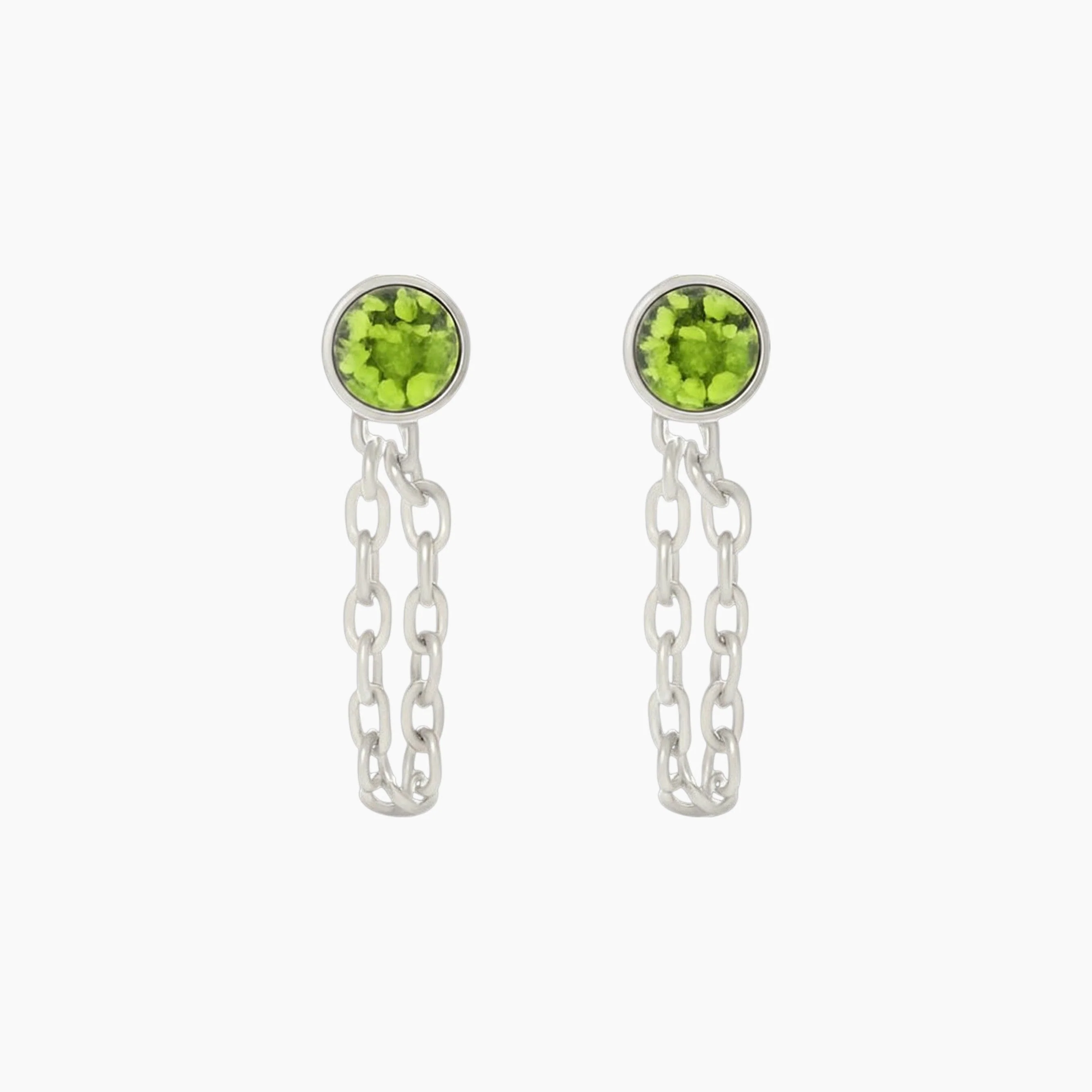 Chain Huggie Hoop Earrings - Image 12