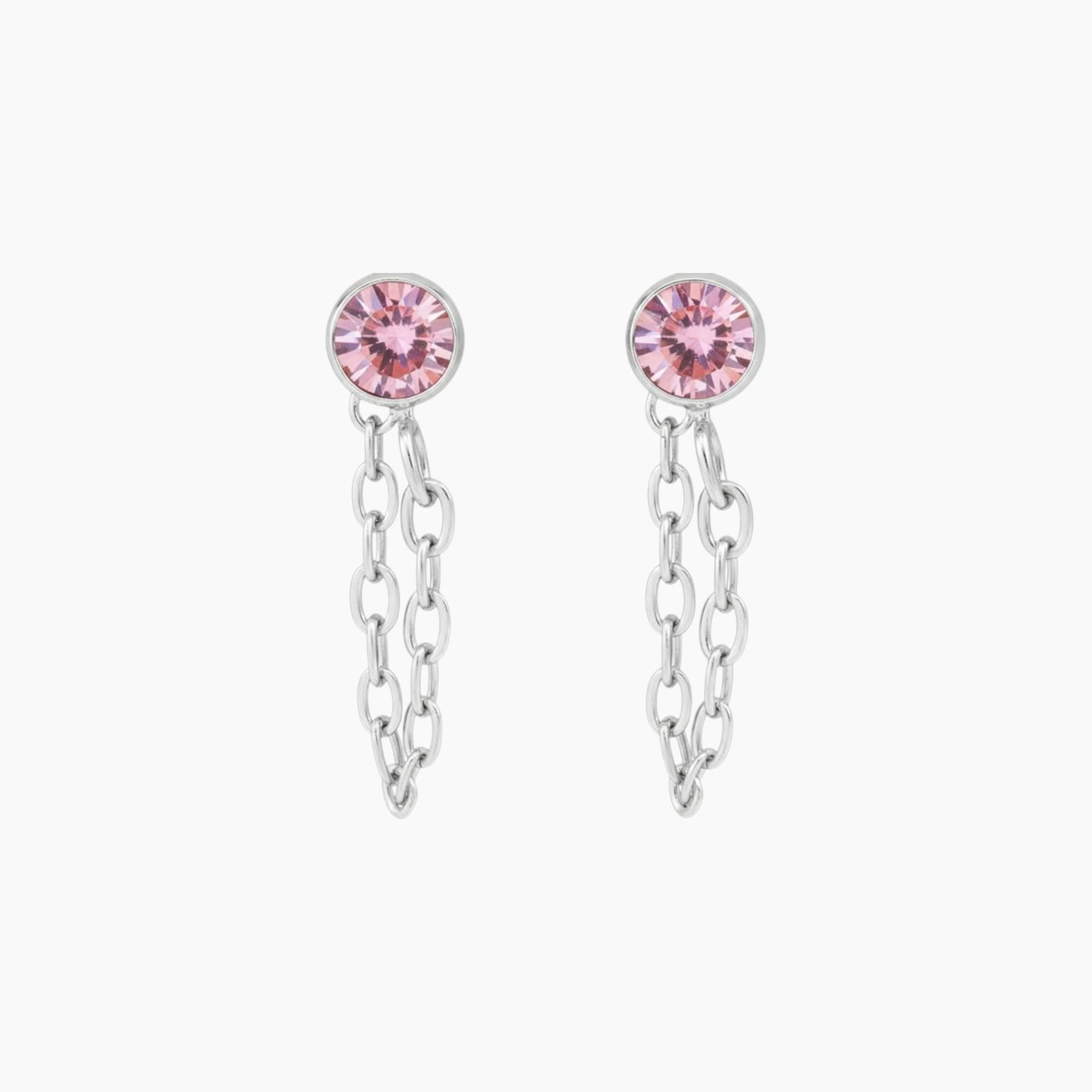Chain Huggie Hoop Earrings - Image 19