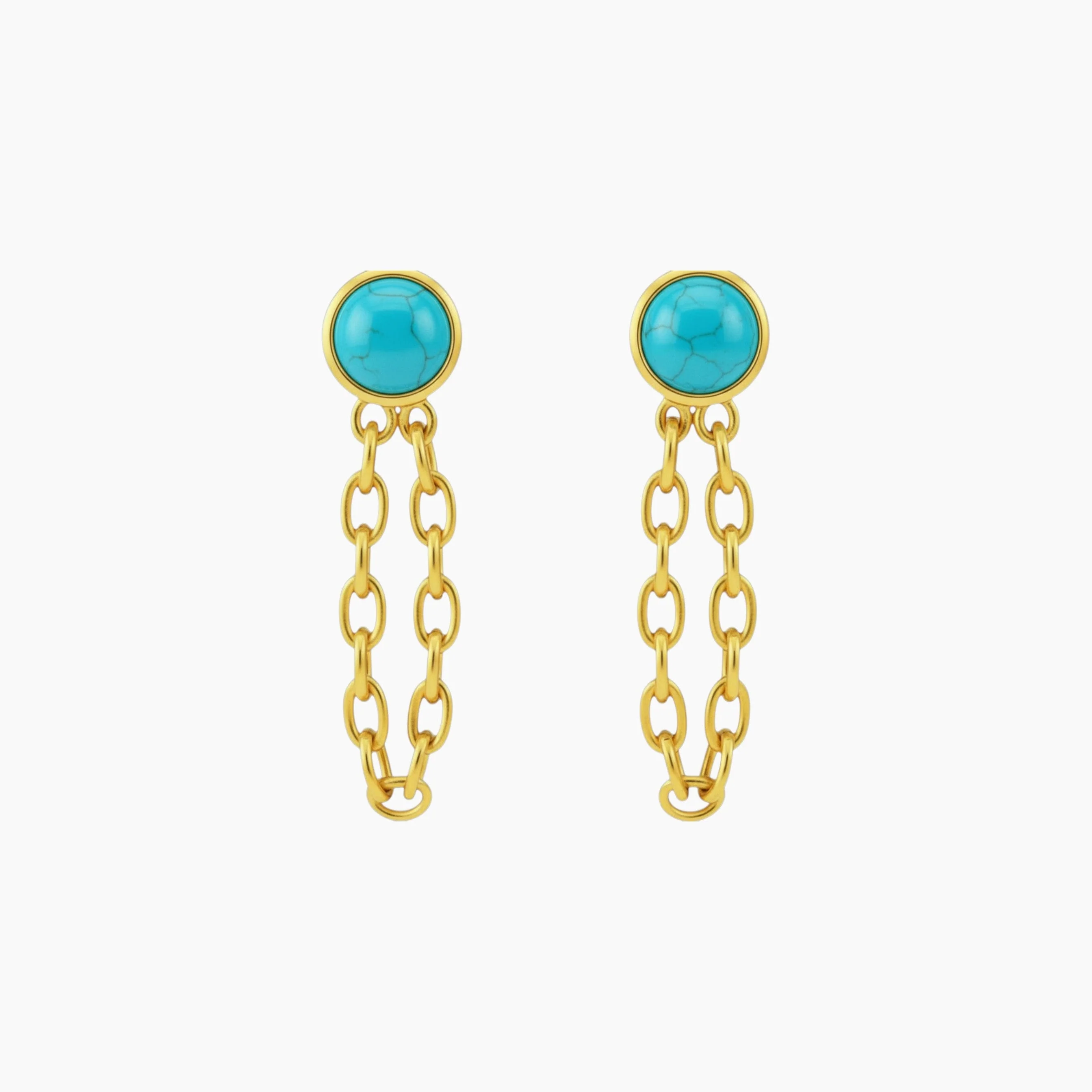 Chain Huggie Hoop Earrings - Image 24
