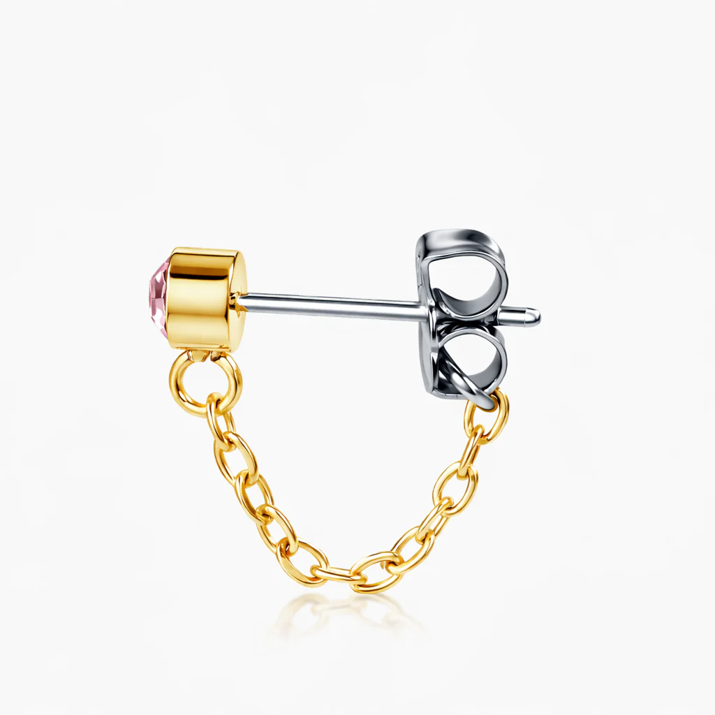 Chain Huggie Hoop Earrings - Image 28