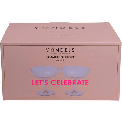 Champagne Coupe Glasses - Pack of 2 - Image 3