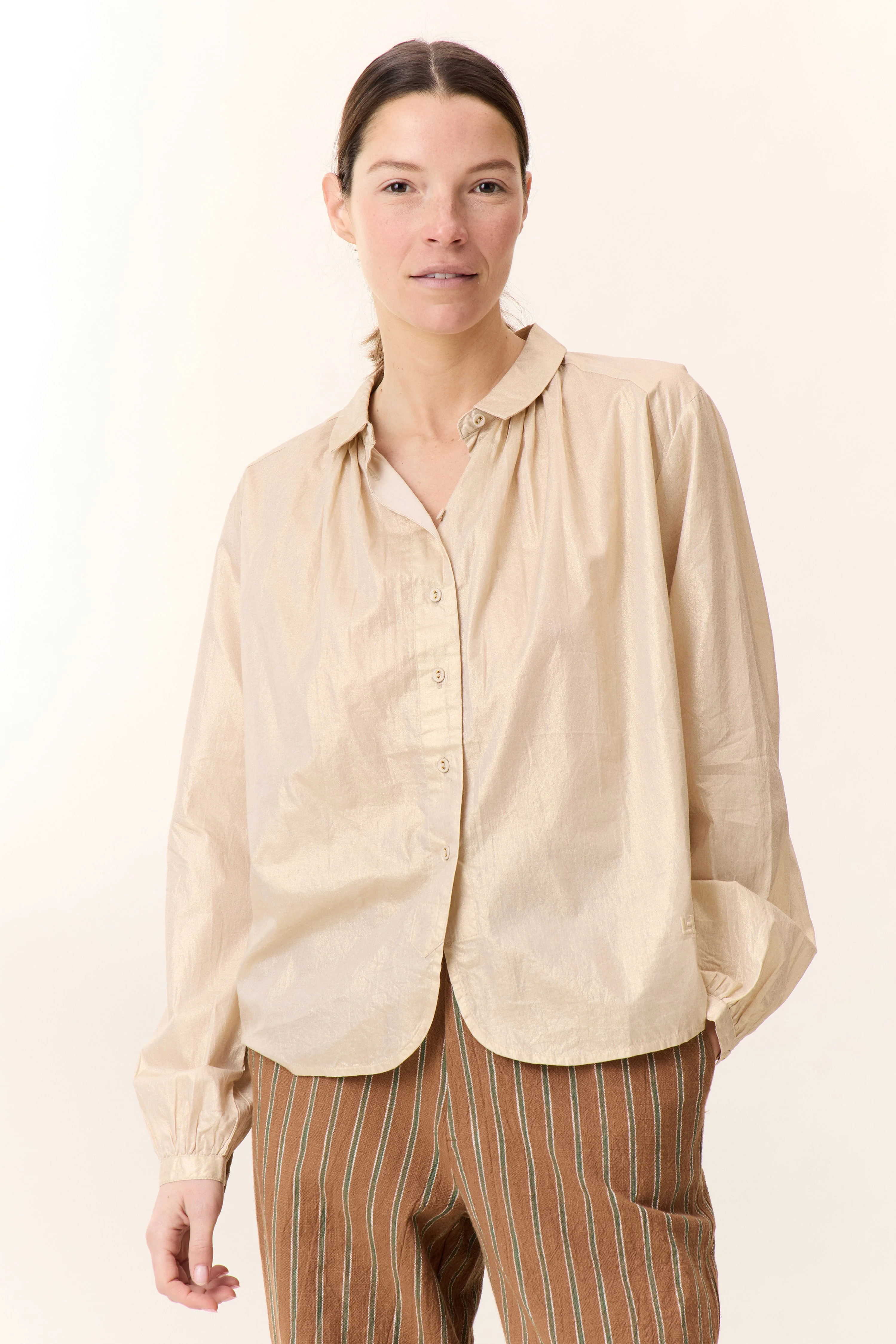 Leon & Harper - Chemise Cob Foil - Gold