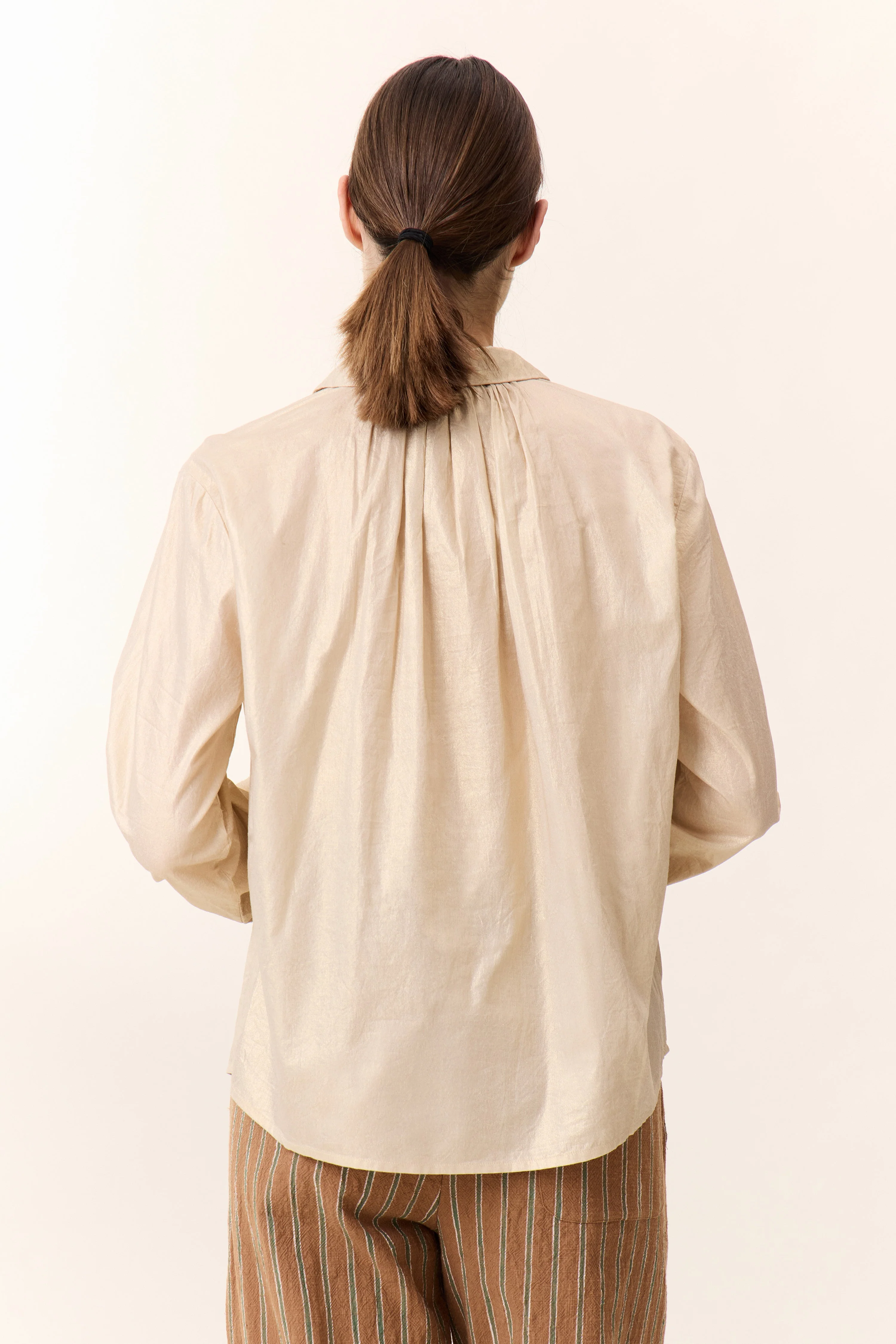 Leon & Harper - Chemise Cob Foil - Gold - Image 3