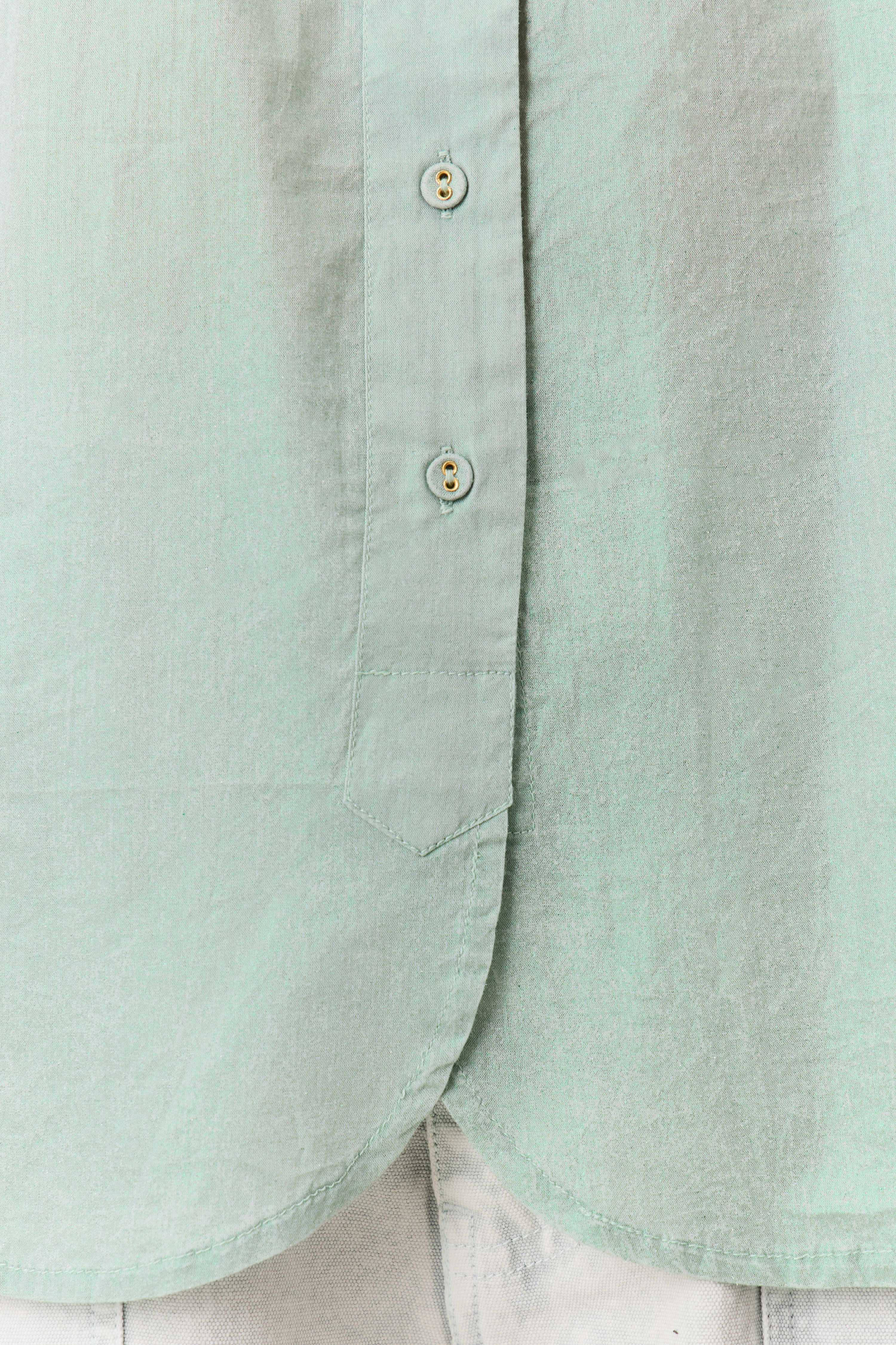 Leon & Harper - Chemise Cob Foil - Green - Image 4