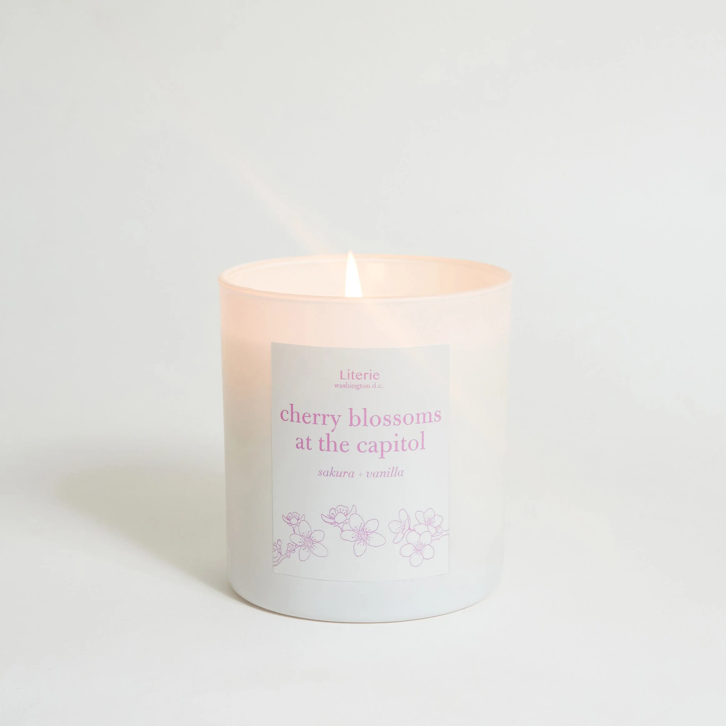 Cherry Blossoms at the Capitol Candle - Image 3