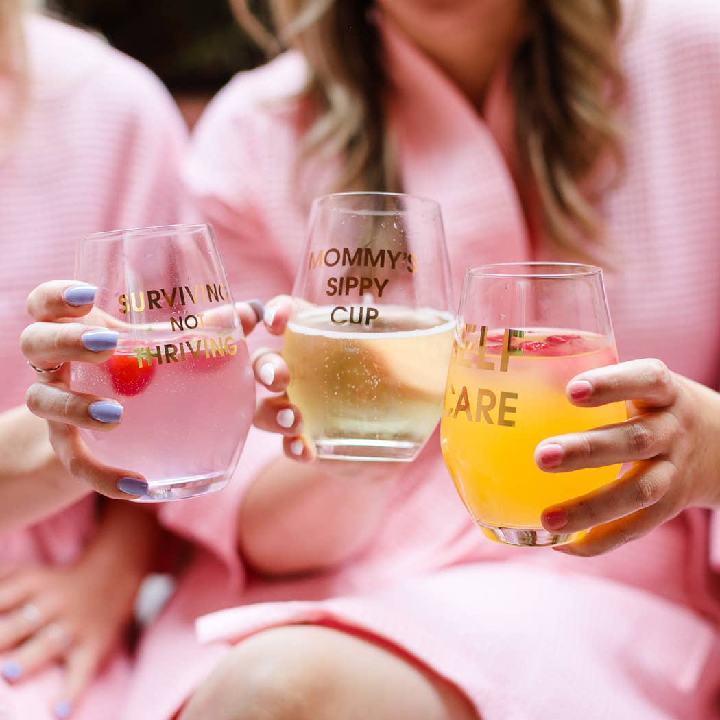 Chez Gagné - Mommy's Sippy Cup Stemless Wine Glass - Image 4