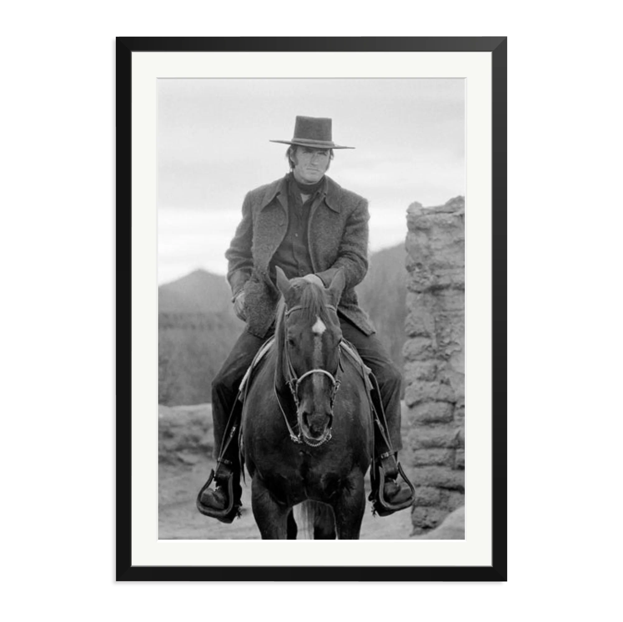 Clint Eastwood On Horse - Image 10