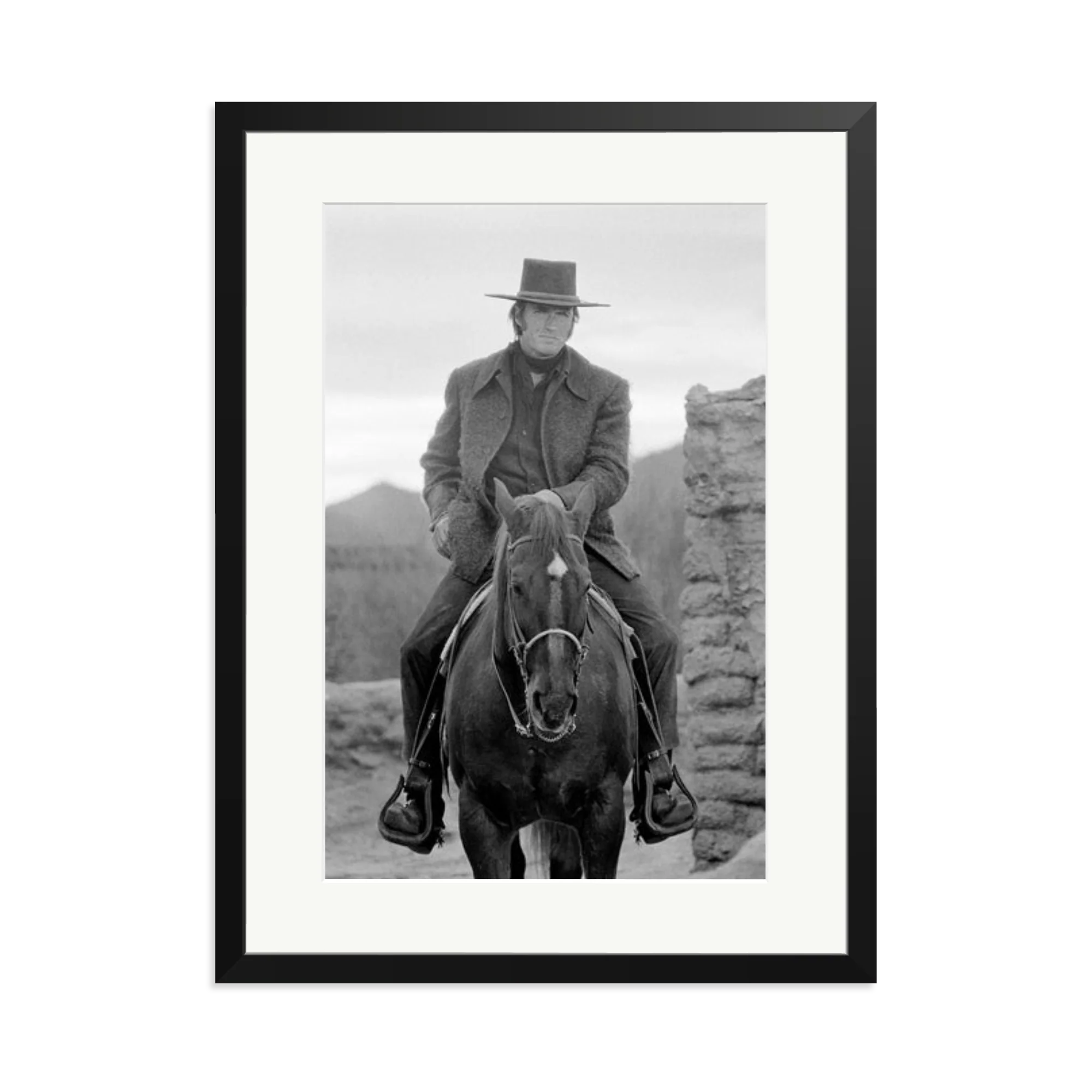 Clint Eastwood On Horse - Image 9